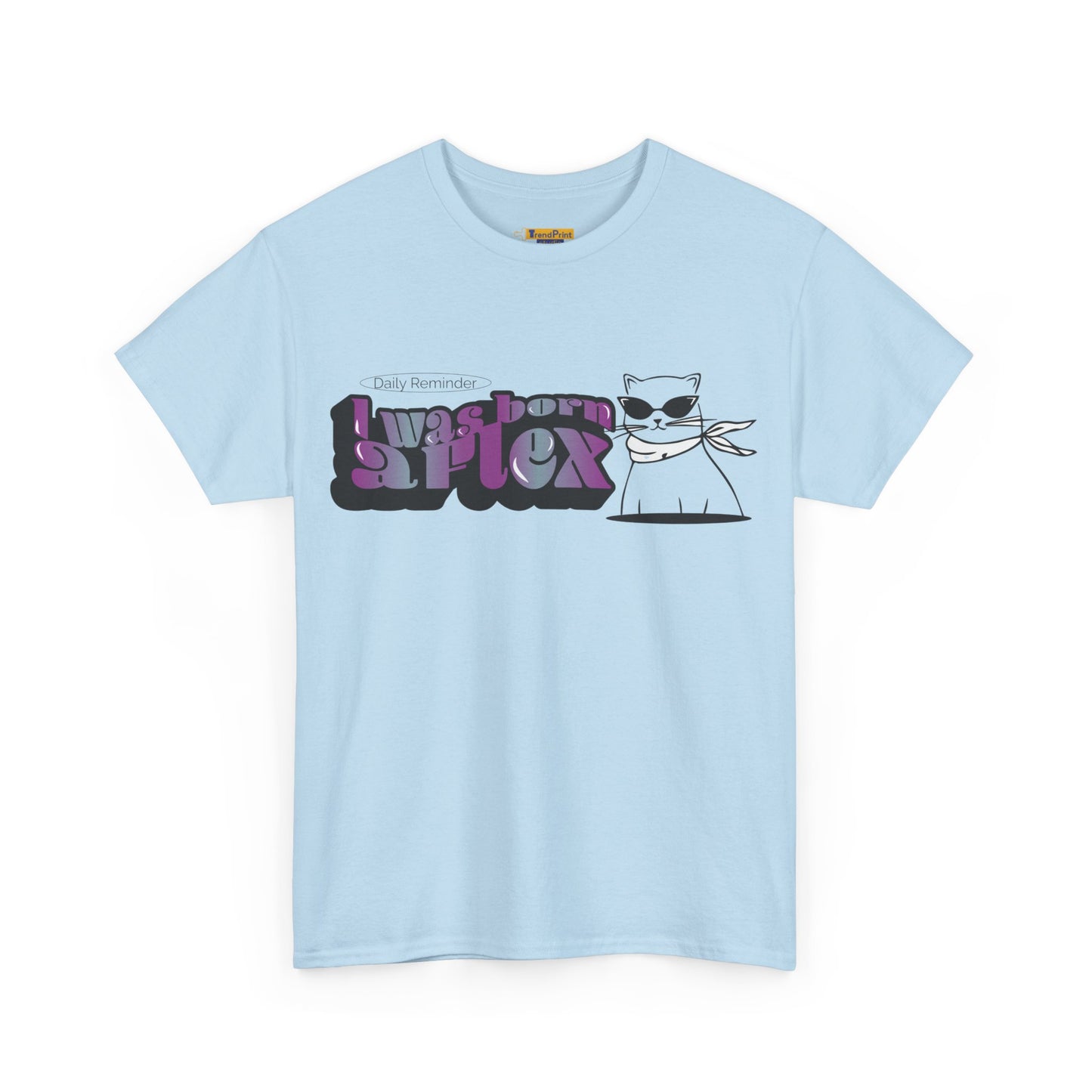 I Was Born A Flex Funny Confidence Quote T-Shirt