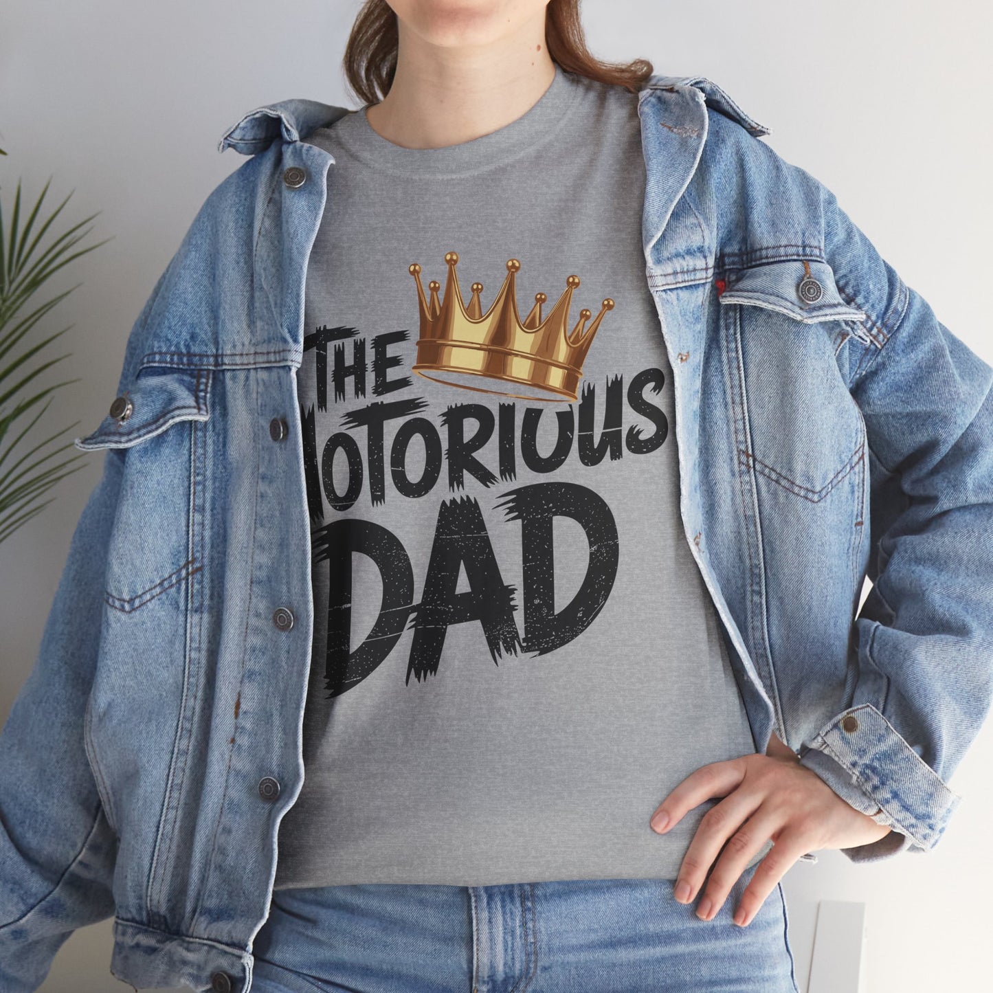 Old School Funny Hip Hop Fathers Day Notorious Dad T-Shirt