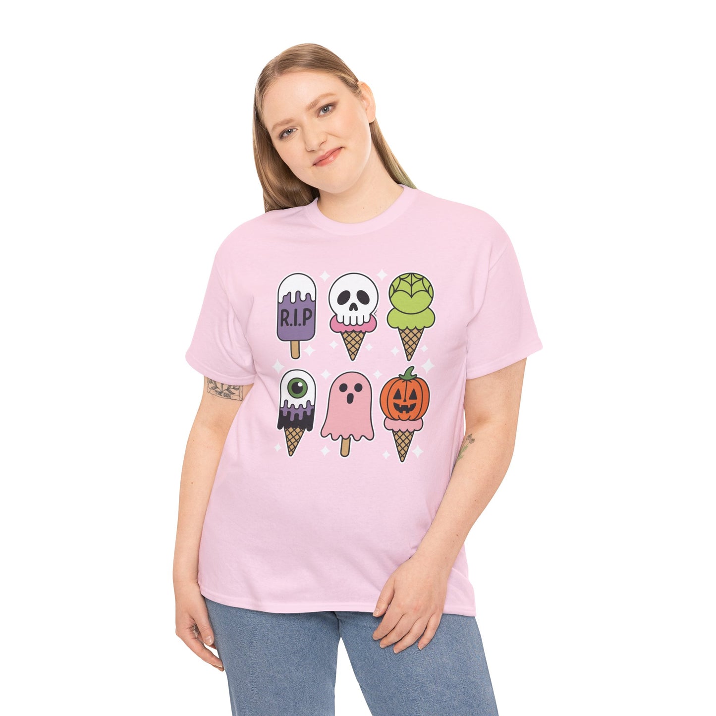 Horror Movie Summer Popsicle Halloween Ice Cream Summer-ween T-Shirt for Men Women