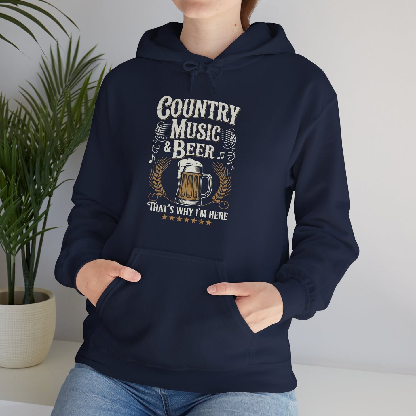 Vintage Country Music and Beer That's Why I'm Here Legends Hoodie
