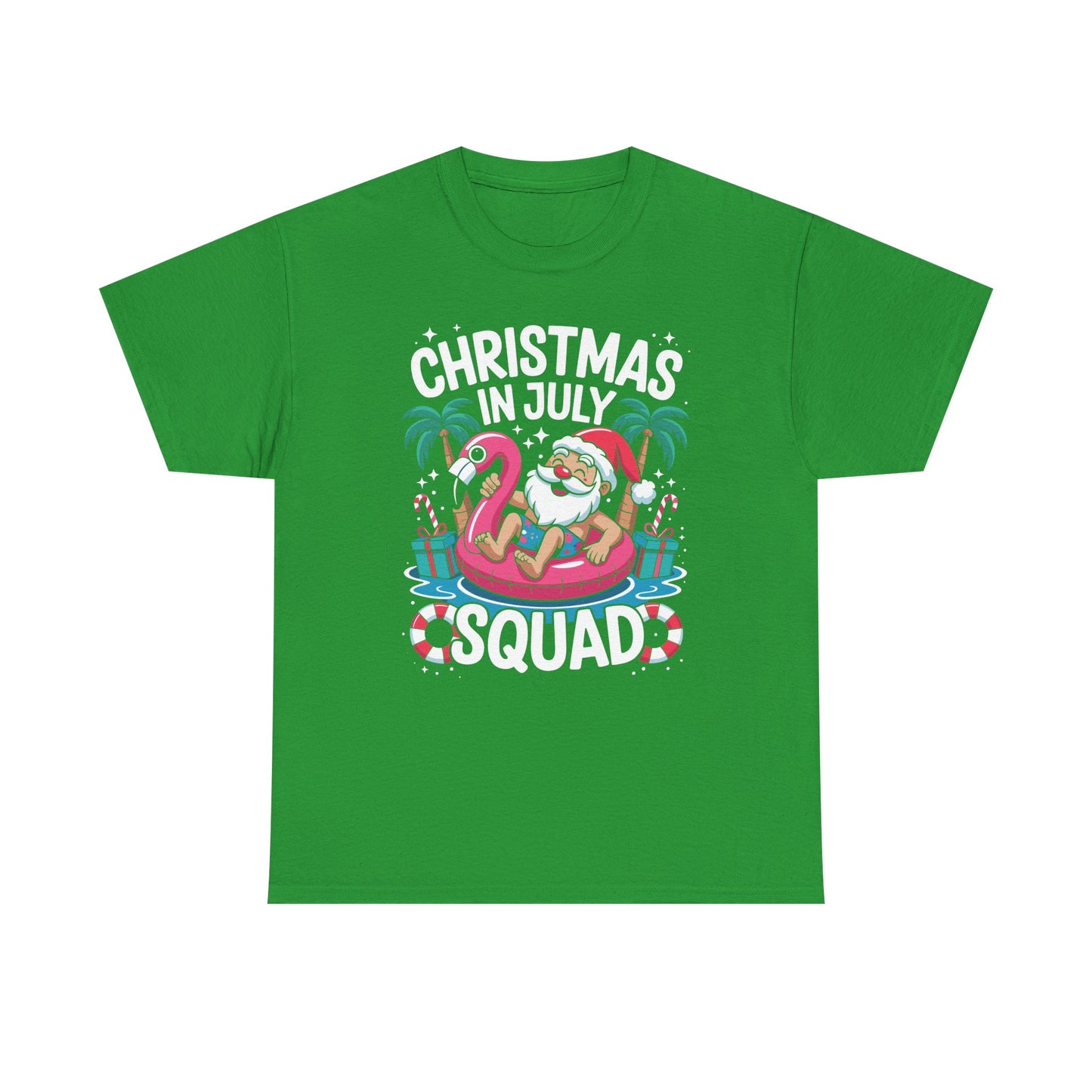 Christmas In July 2025 Squad Summer Beach Vacation Xmas Cool T-Shirt