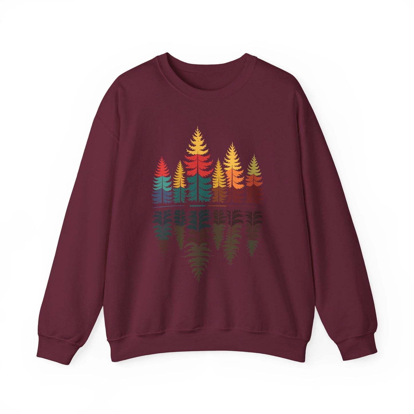 Nature Reflection Forest Trees Outdoor Wildlife Sweatshirt