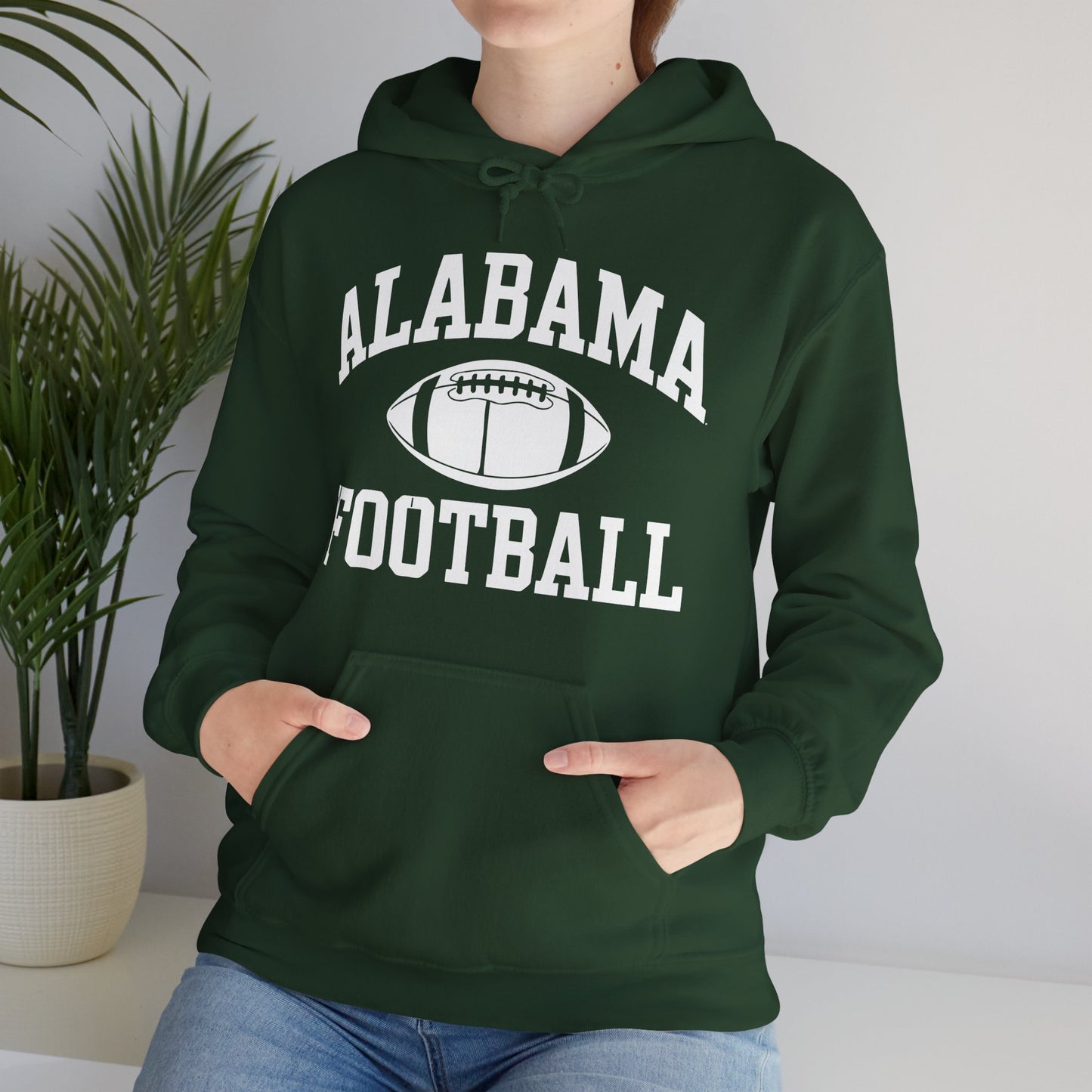 Men's Grey Alabama Football Vintage Distressed Hoodie