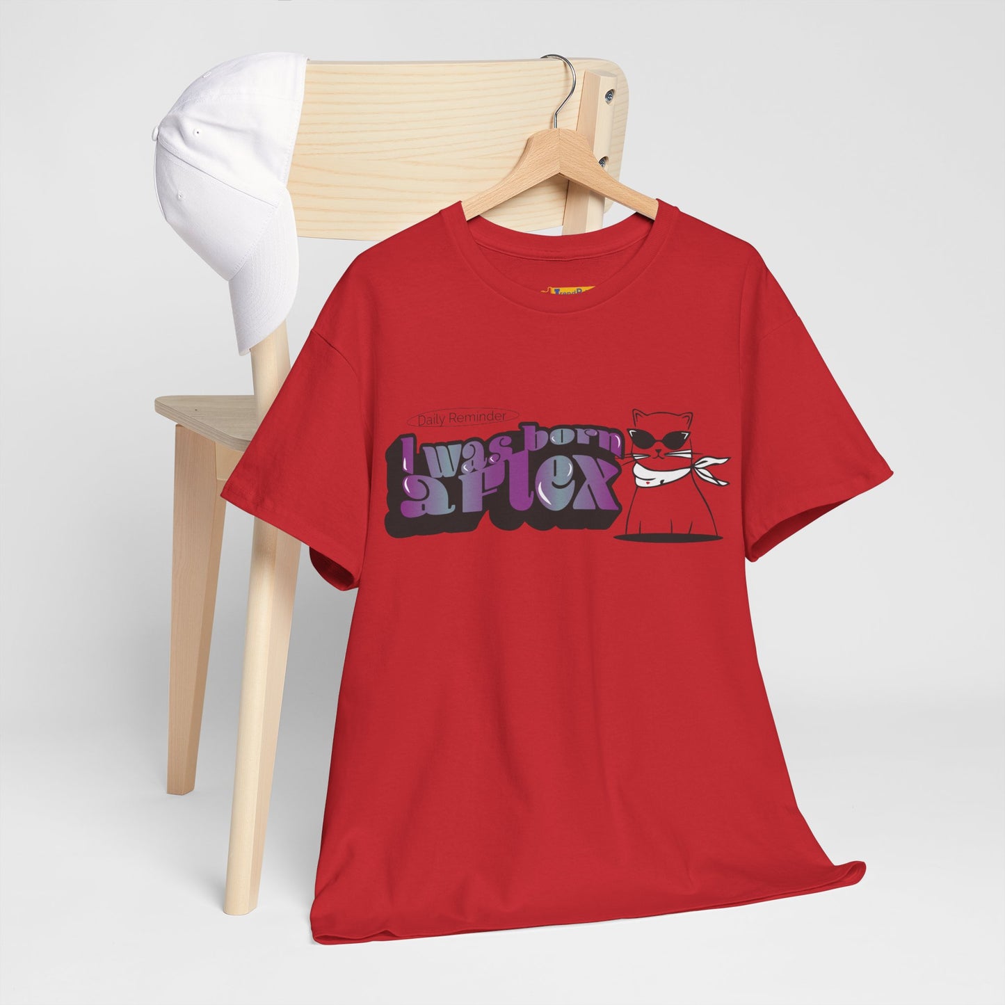 I Was Born A Flex Funny Confidence Quote T-Shirt