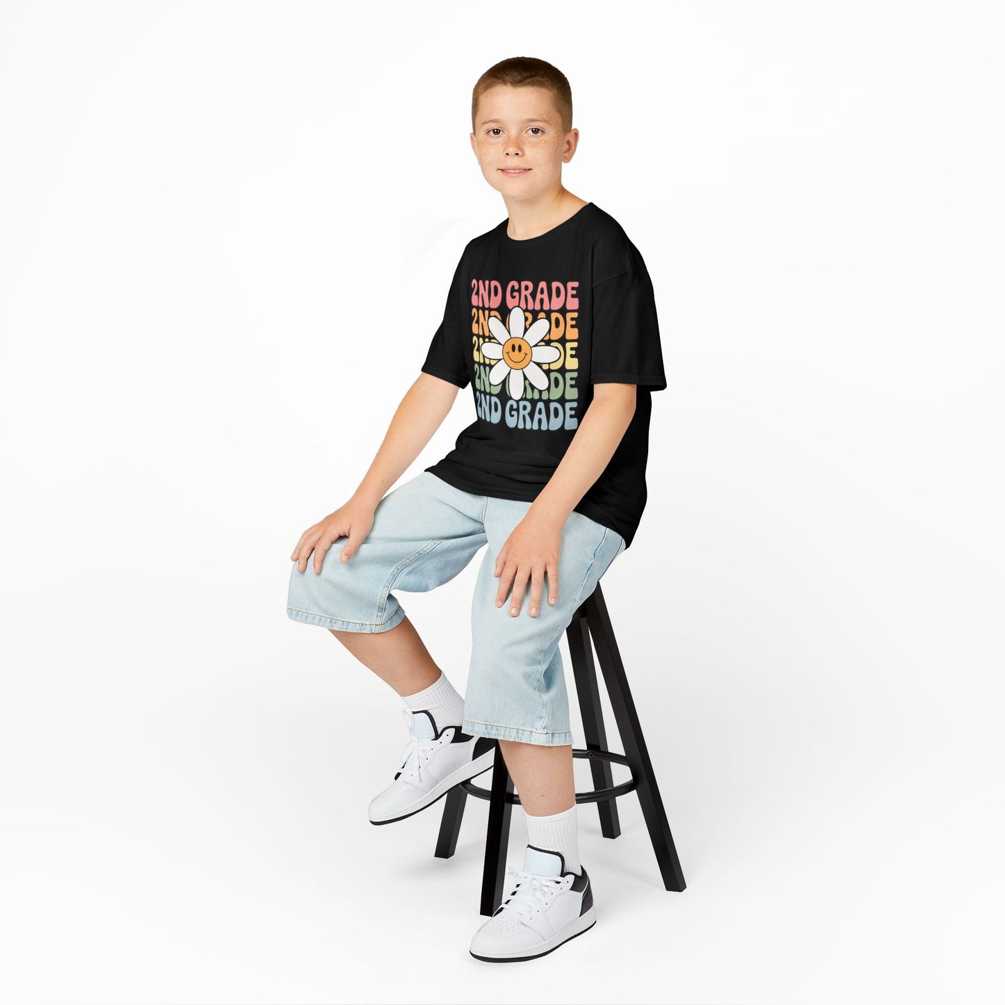 Groovy 2nd Grade Back To School First Day of Second Grade T-Shirt