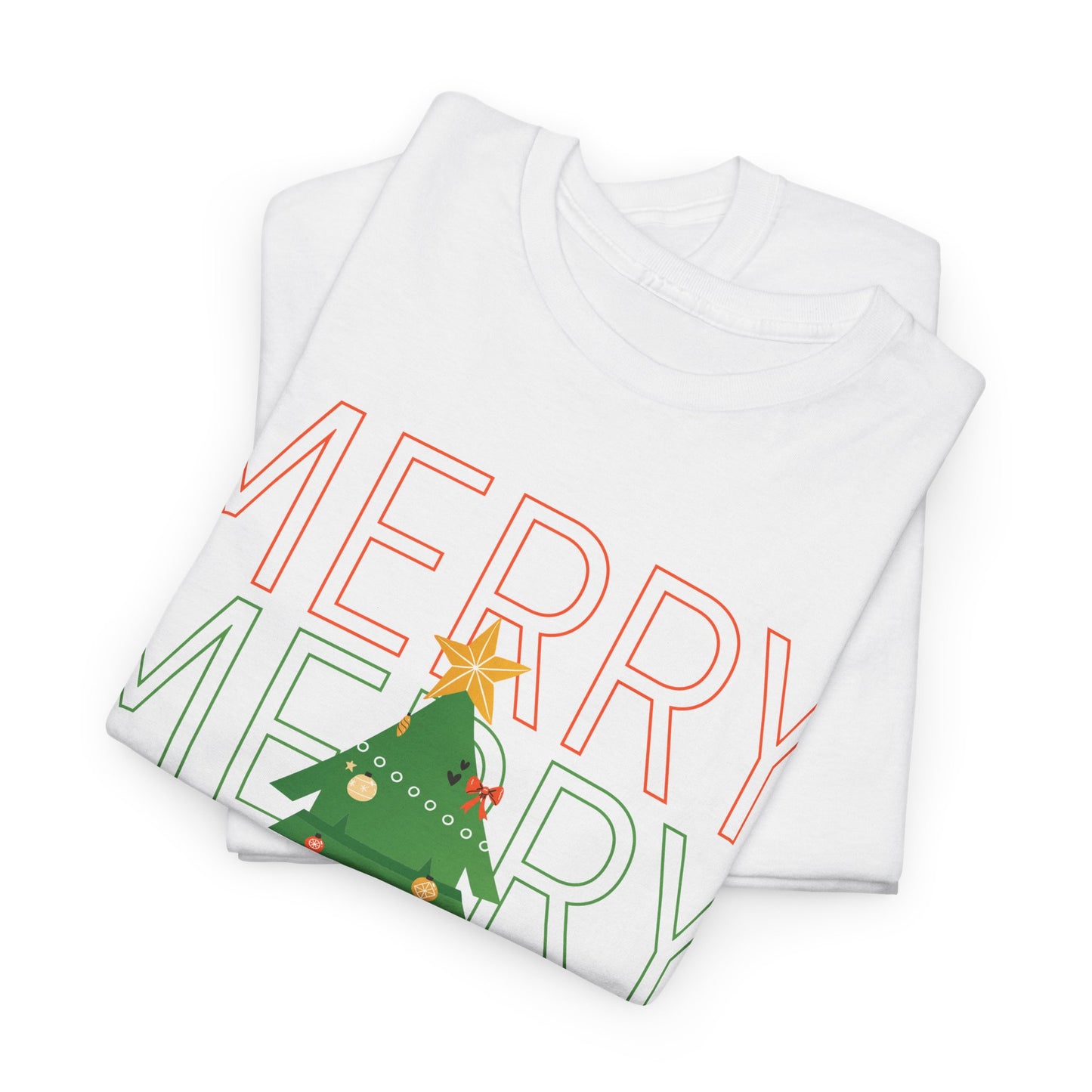 Merry and Bright Christmas Tee Cute Holiday Shirt for Men and Women