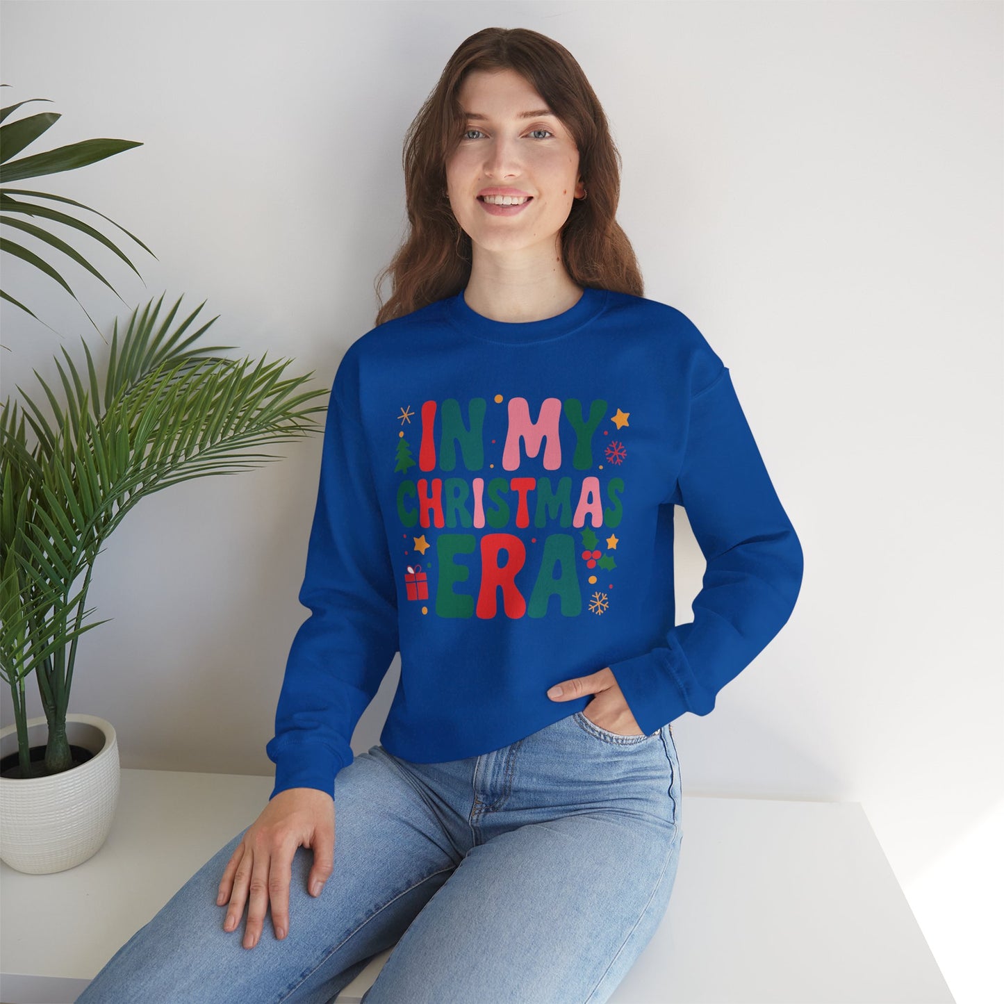 In My Christmas Era Cute Groovy Christmas Holiday Xmas Sweatshirt