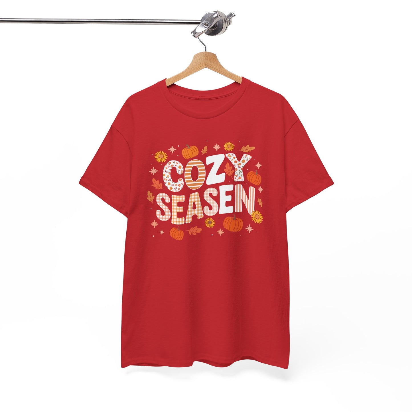 Cozy Season Autumn Fall Vibes Halloween Thanksgiving Pumpkin T-Shirt