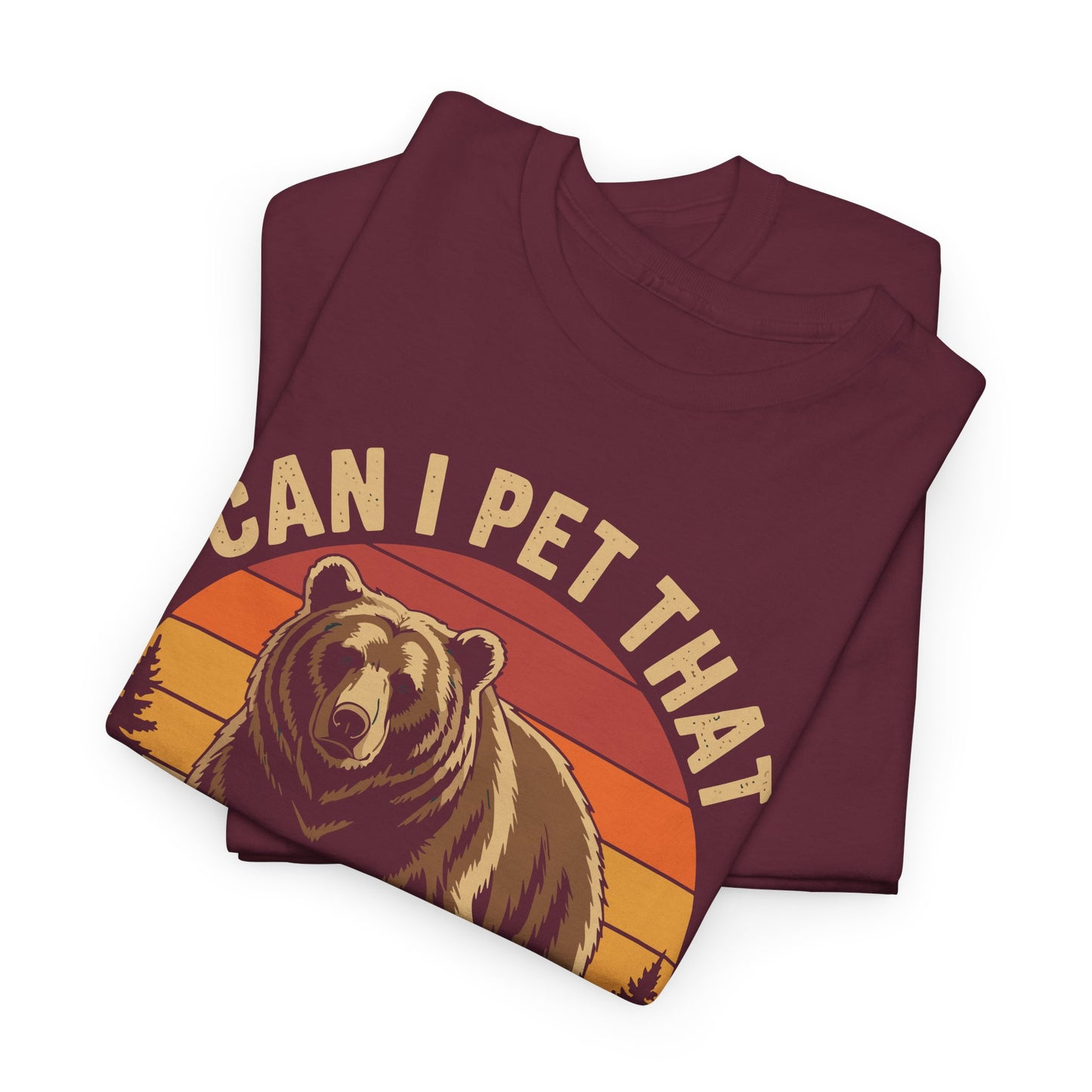 Can I Pet That Dog Funny Dawg Bear Meme Camping Hiking T-Shirt