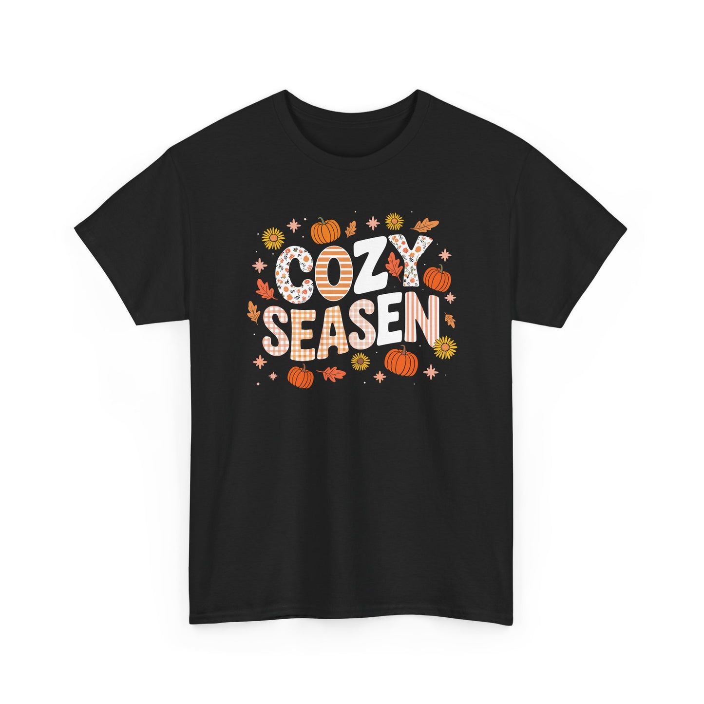 Cozy Season Autumn Fall Vibes Halloween Thanksgiving Pumpkin T-Shirt