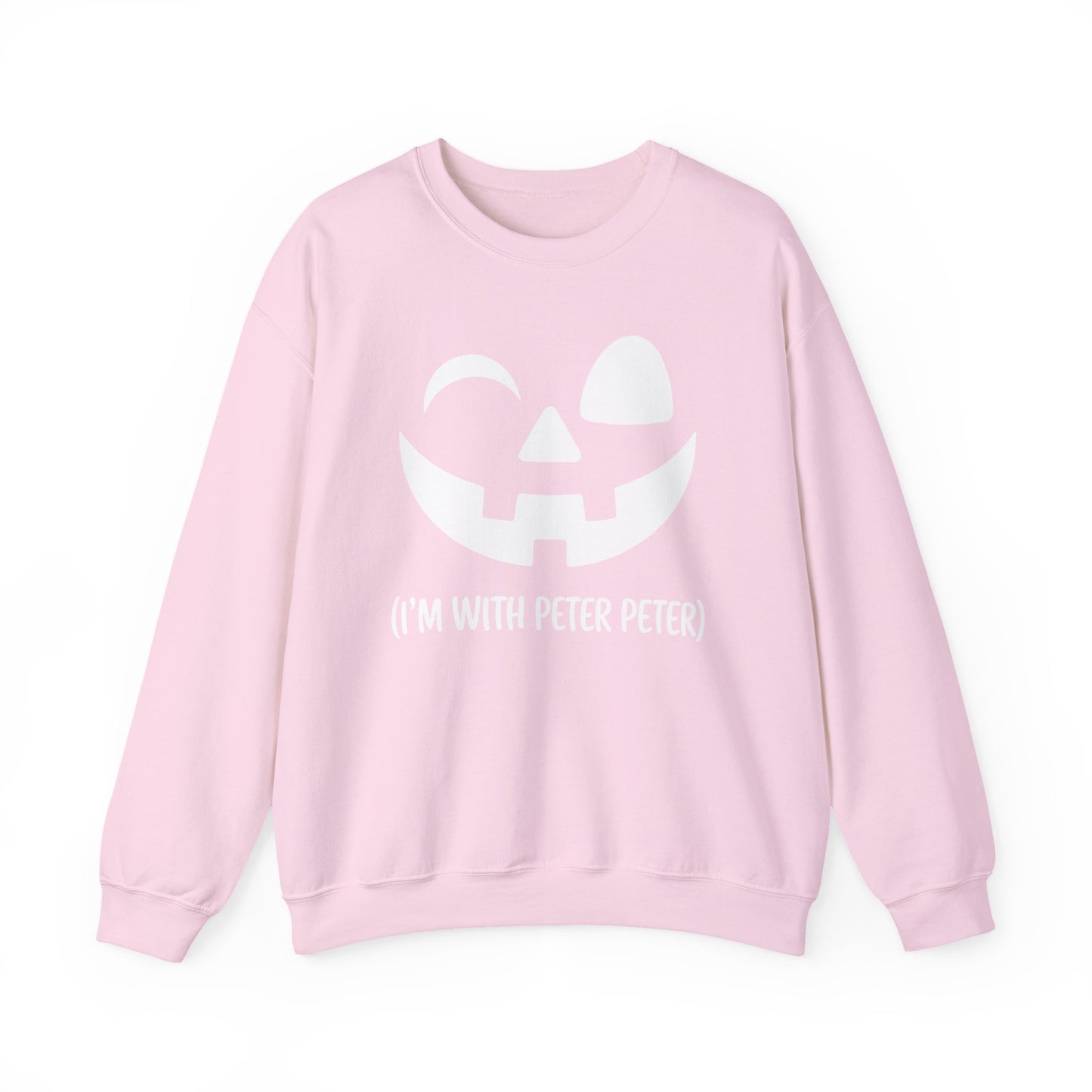 Im With Peter Couple Halloween Adult Eater Pumpkin Sweatshirt
