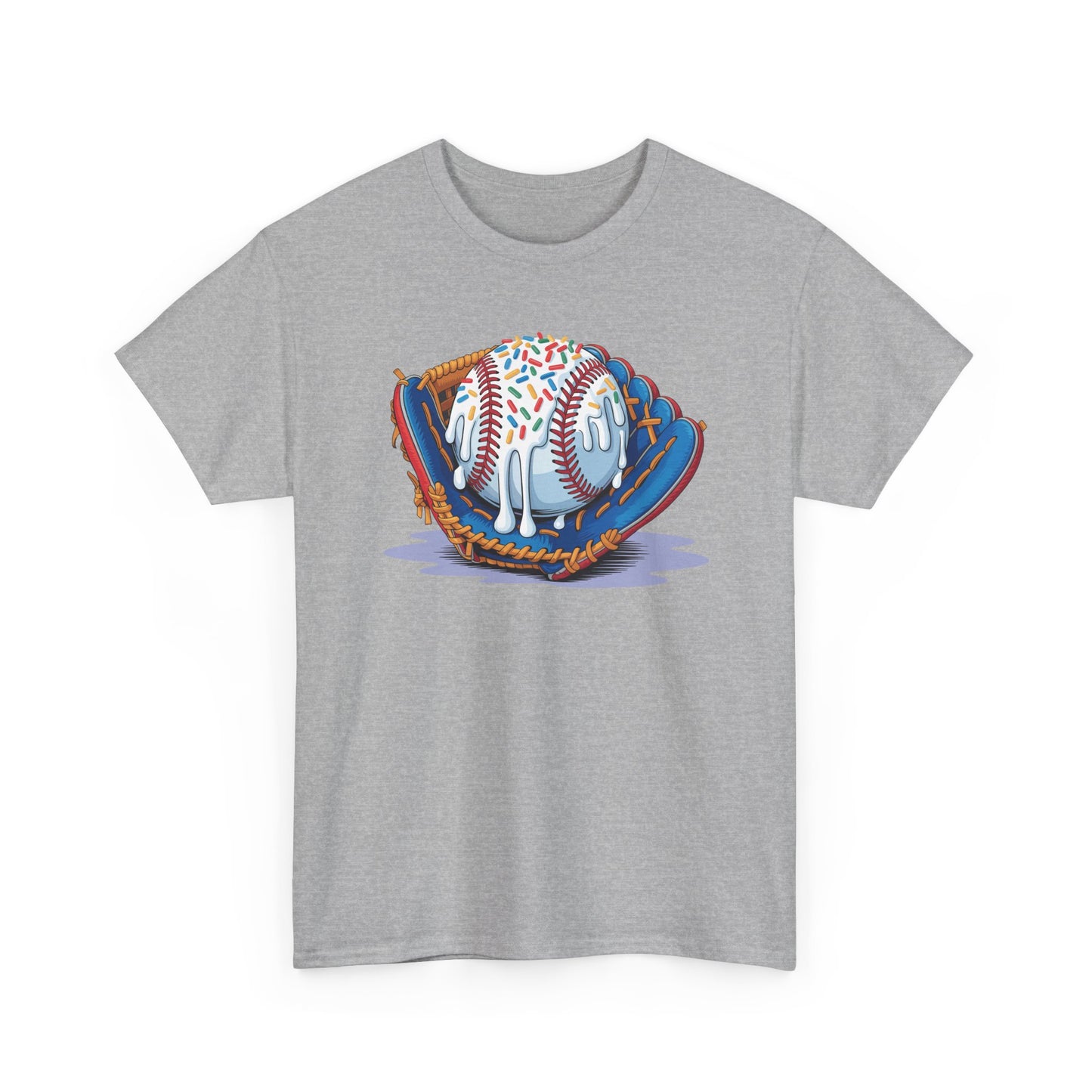 Baseball Drip Ice Cream Sprinkles Baseball Glove T-Shirt