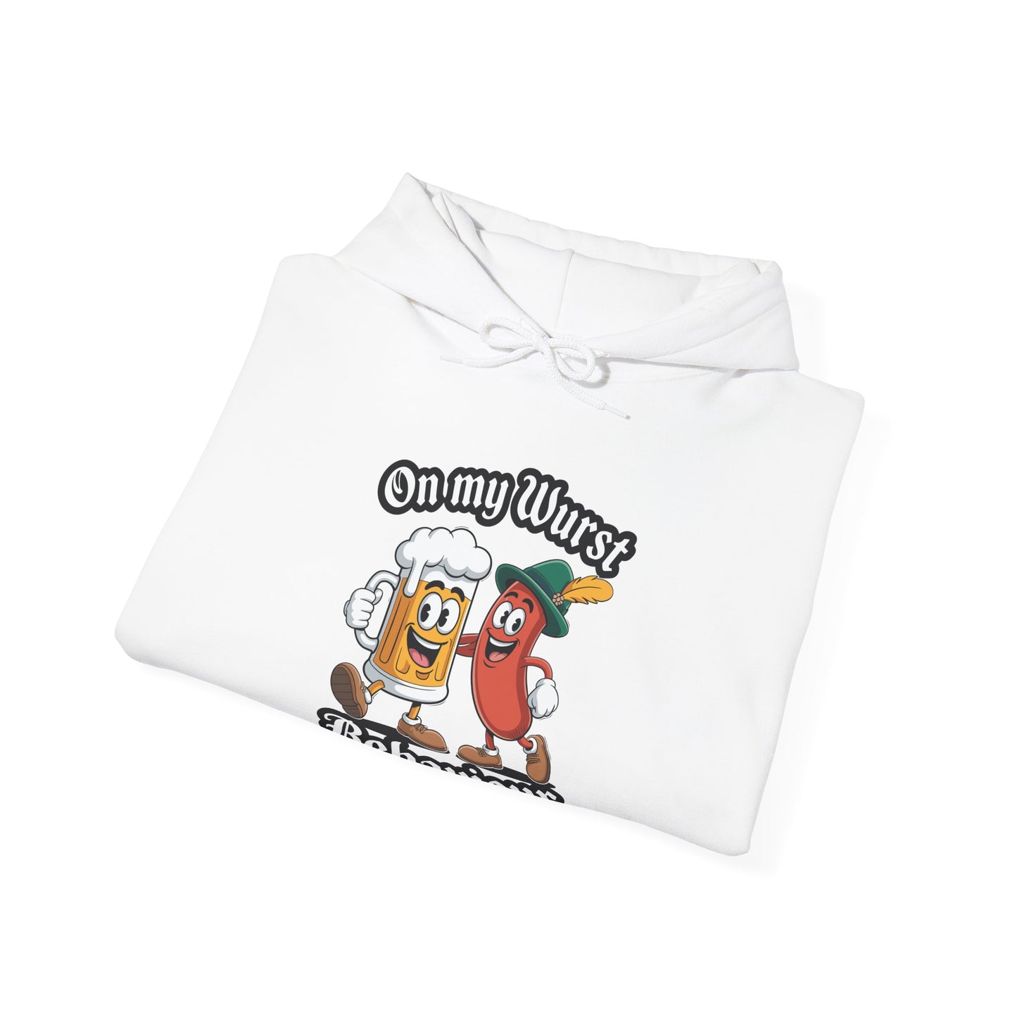 Oktoberfest On My Wurst Behaviour German Beer Sausage Adults Hoodie