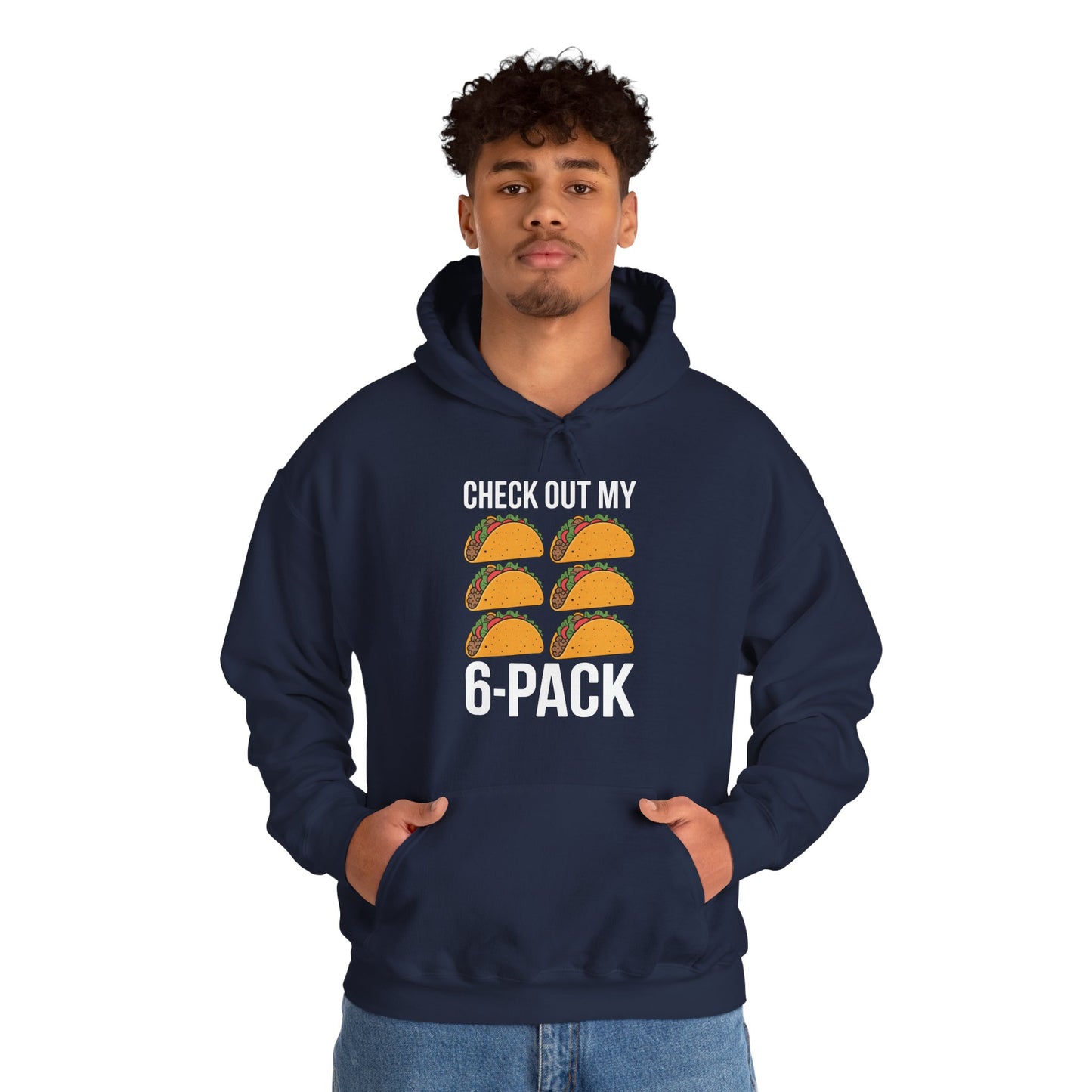 6 Pack Fitness Taco Funny Mexican Gym Top for Taco Lovers Hoodie