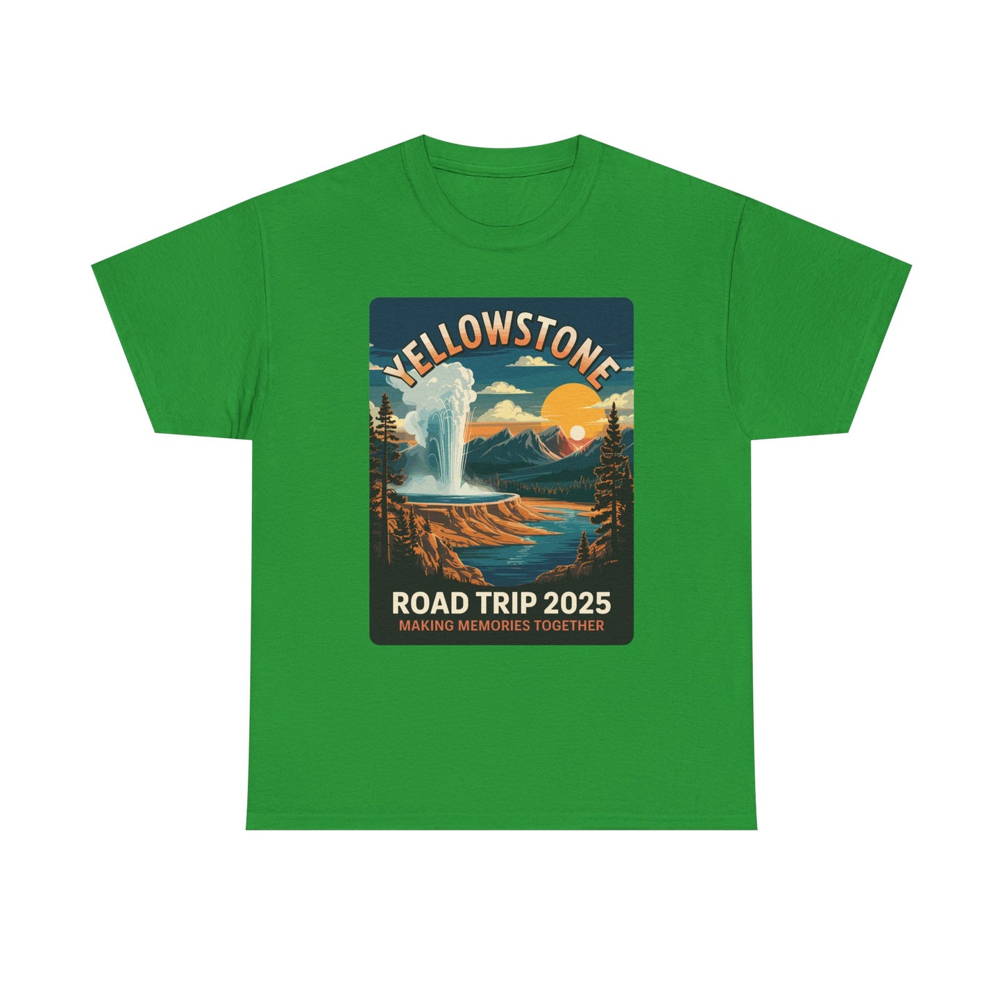 Yellowstone Family Road Trip 2025 National Park Outdoor T-Shirt