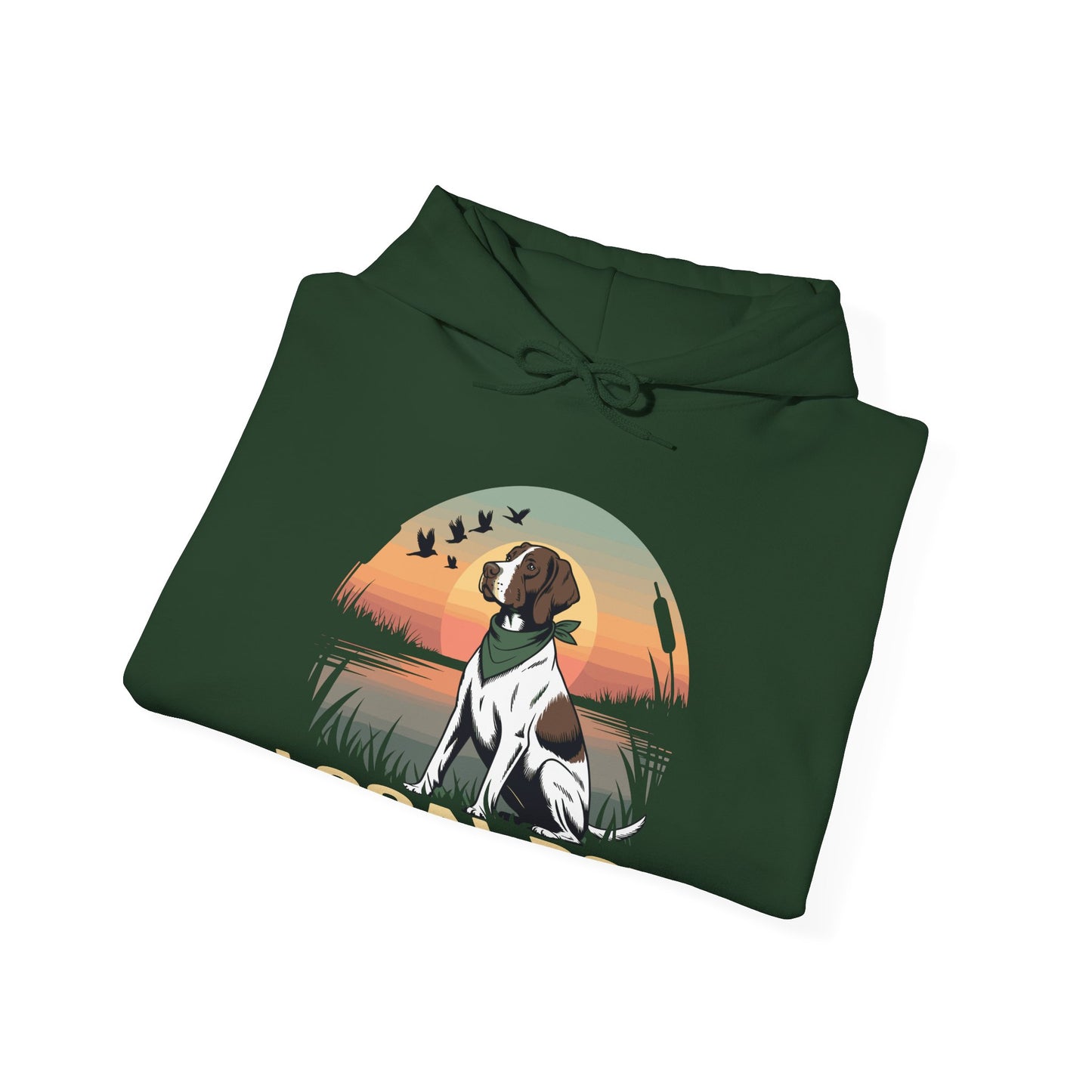 Local Boy Hunting Dog Vintage Sunset Hunting Season Hoodie