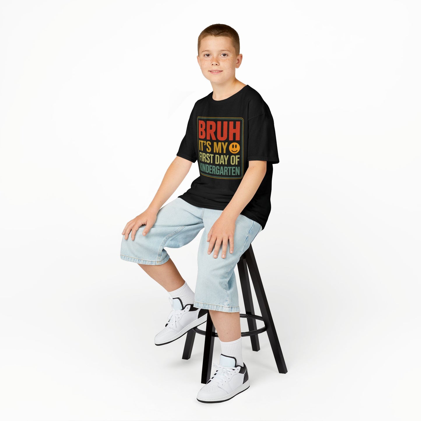 Bruh Its My First Day Of Kindergarten Back To School Kids T-Shirt