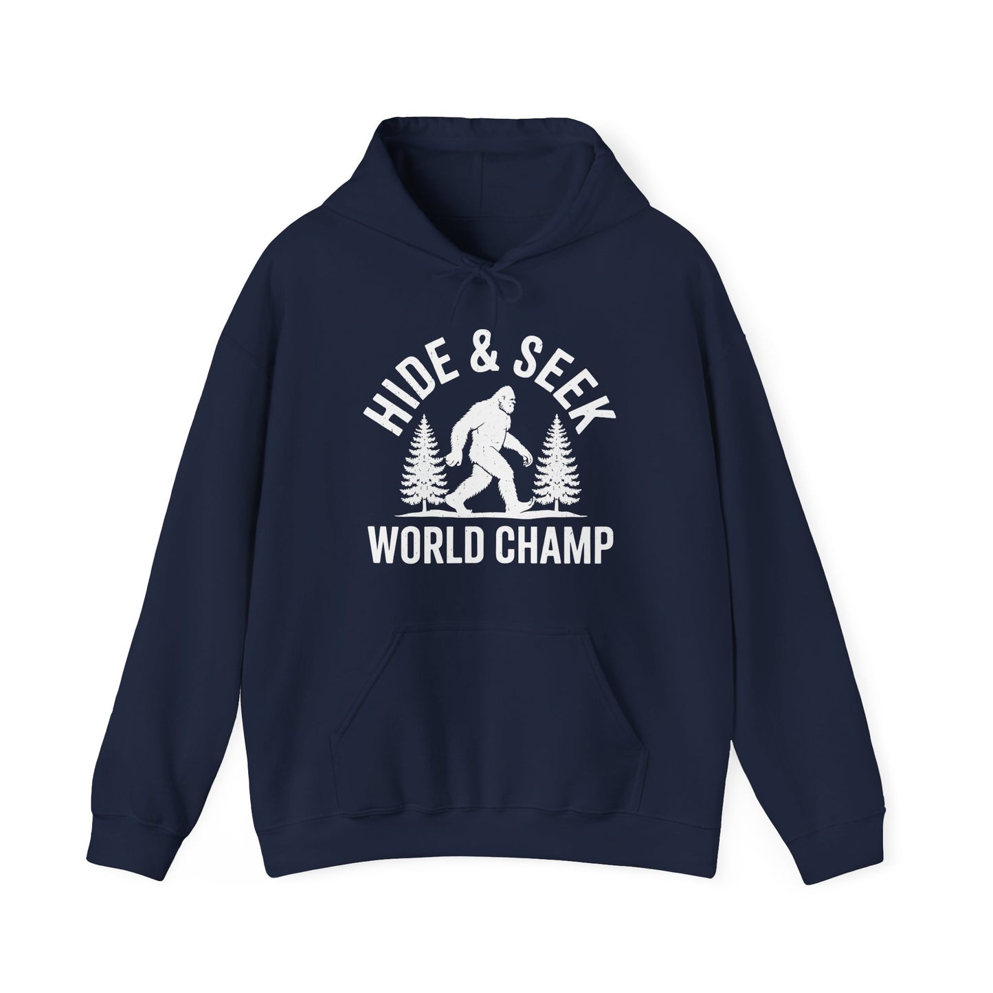 Bigfoot Hide And Seek World Champion Sasquatch Retro Vintage Hoodie