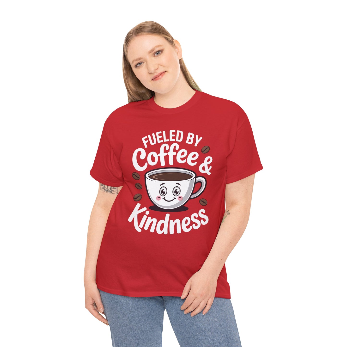 Funny Coffee Lover Fueled by Coffee And Kindness T-Shirt