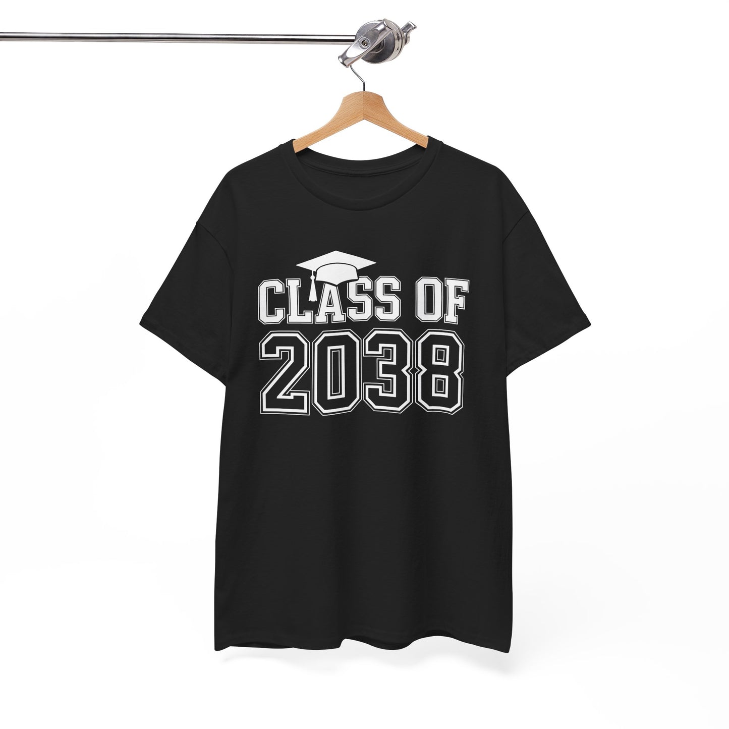 Class of 2038 Grow With Me Funny Kindergarten Back To School T-Shirt