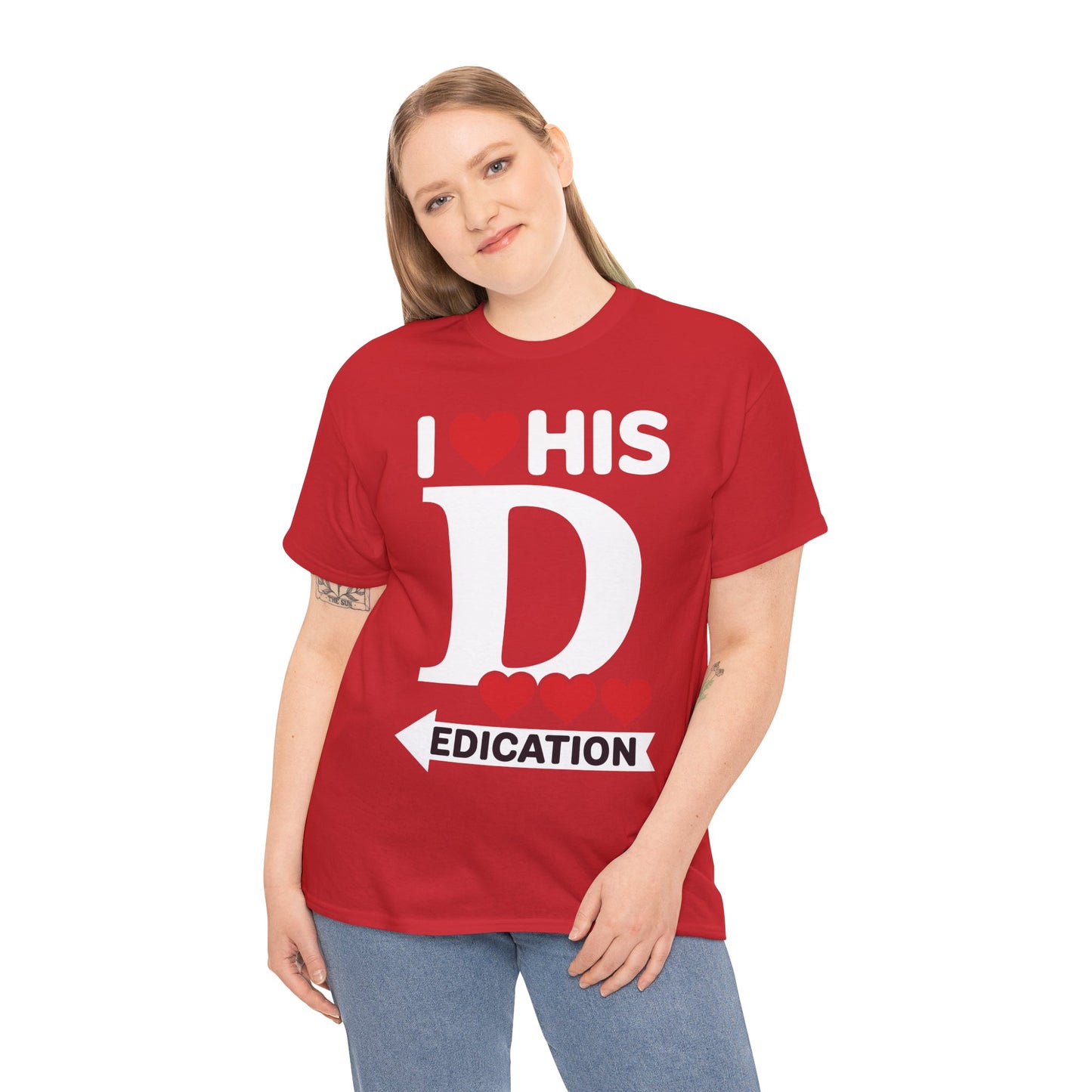 Funny Valentine's Day Couple Matching I Love His Dedication T-Shirt