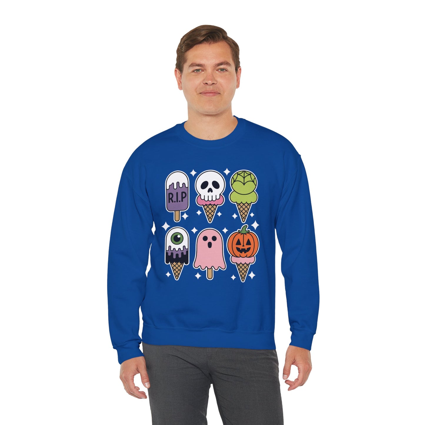 Horror Movie Summer Popsicle Halloween Ice Cream Summer-ween Sweatshirt for Men Women