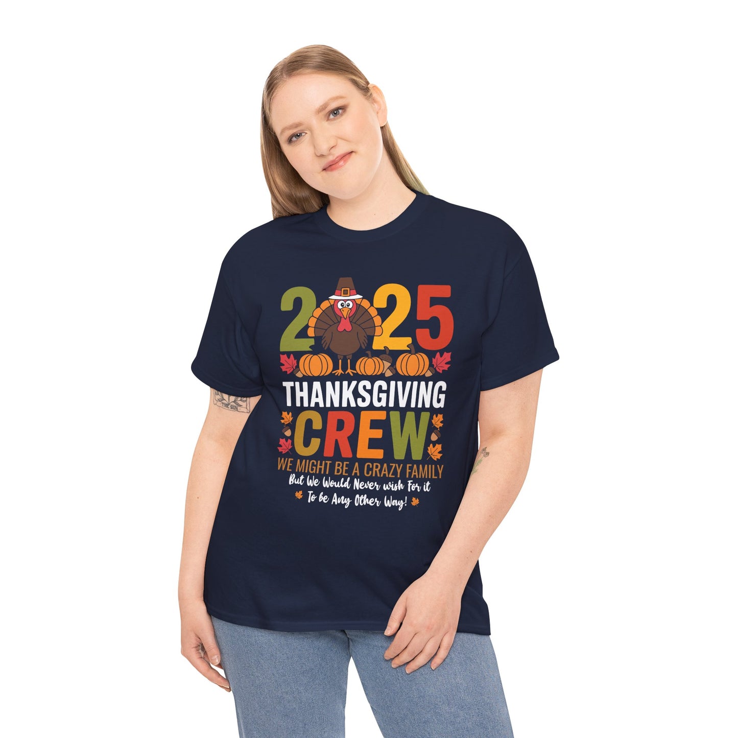 Family Thanksgiving 2025 Thanksgiving Crew Turkey Matching T-Shirt