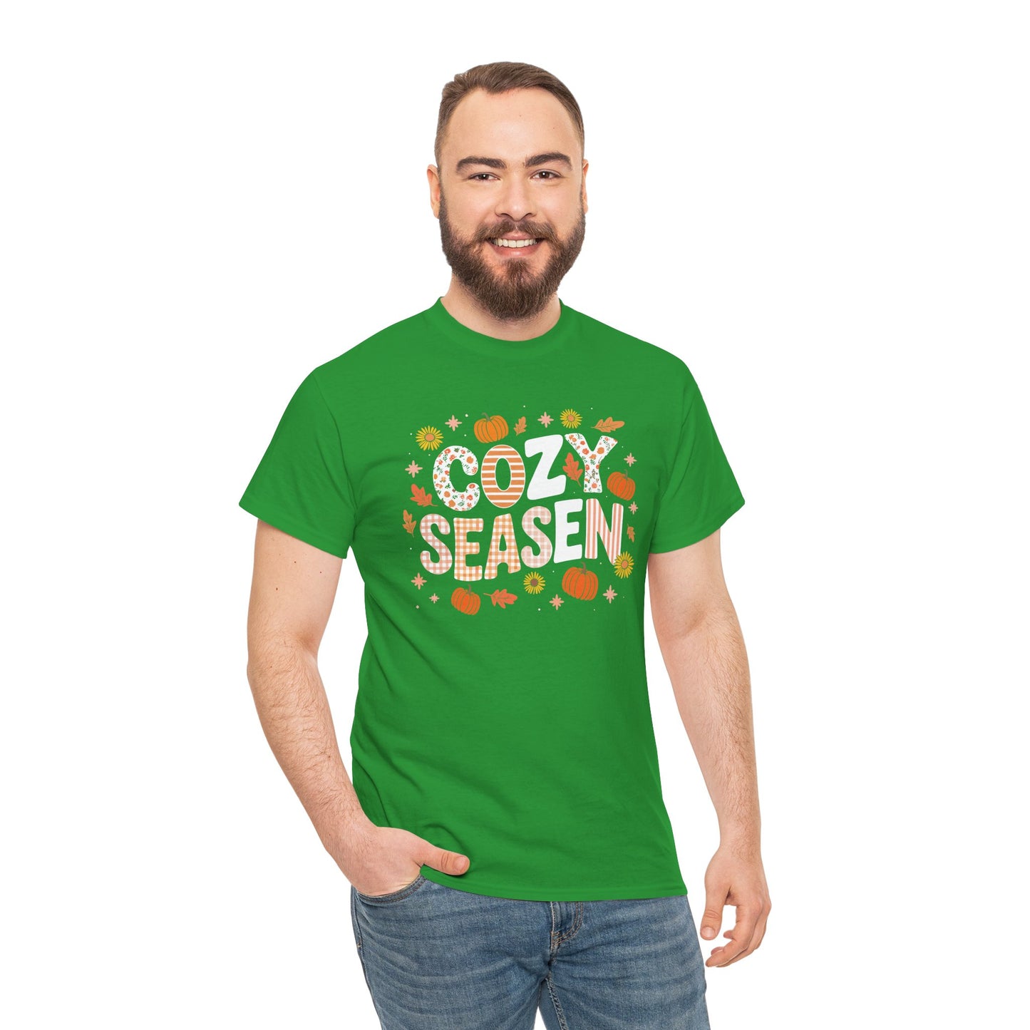 Cozy Season Autumn Fall Vibes Halloween Thanksgiving Pumpkin T-Shirt