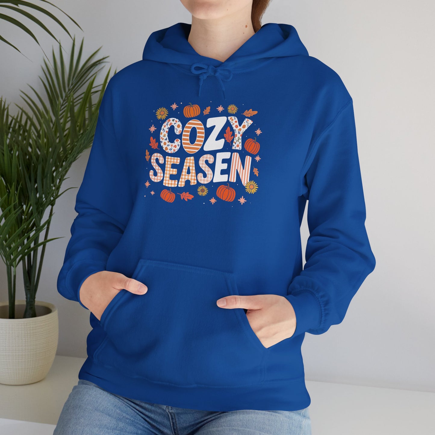 Cozy Season Autumn Fall Vibes Halloween Thanksgiving Pumpkin Hoodie