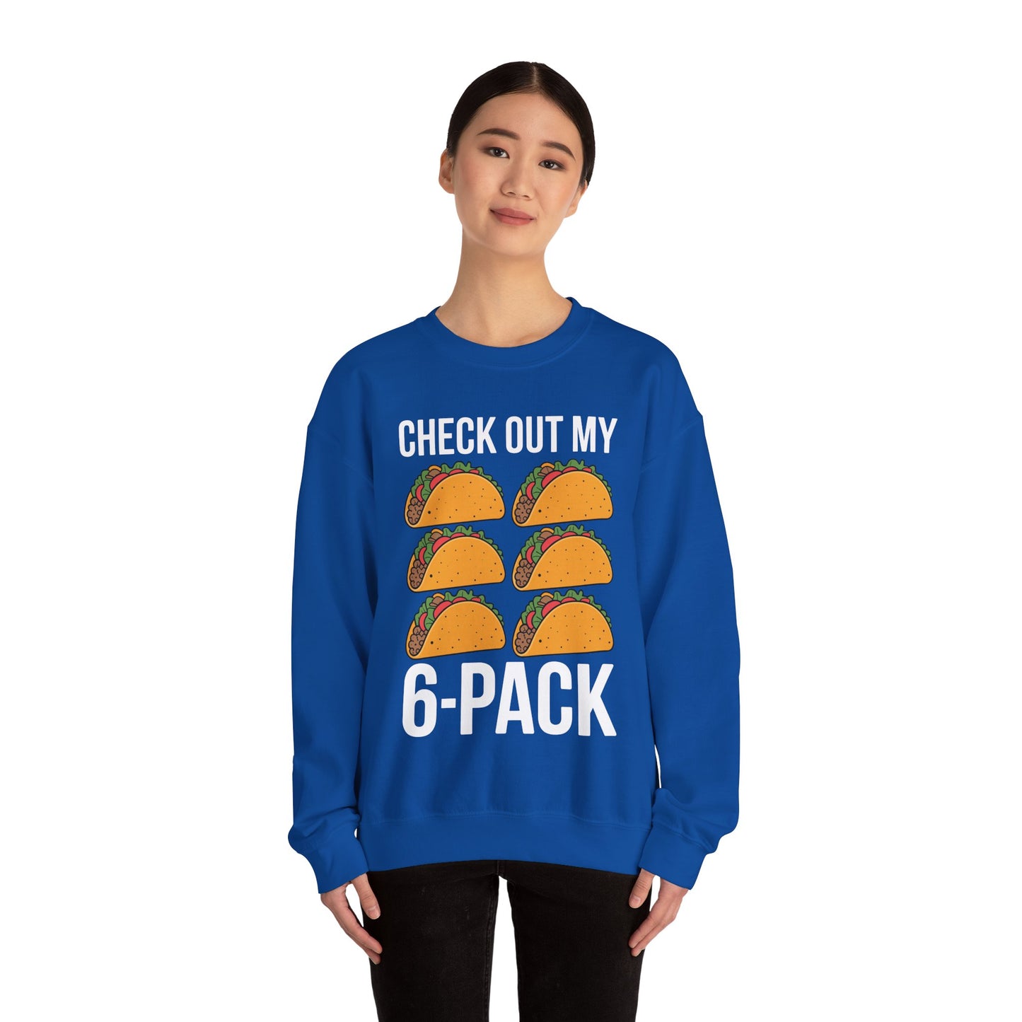 6 Pack Fitness Taco Funny Mexican Gym Top for Taco Lovers Sweatshirt