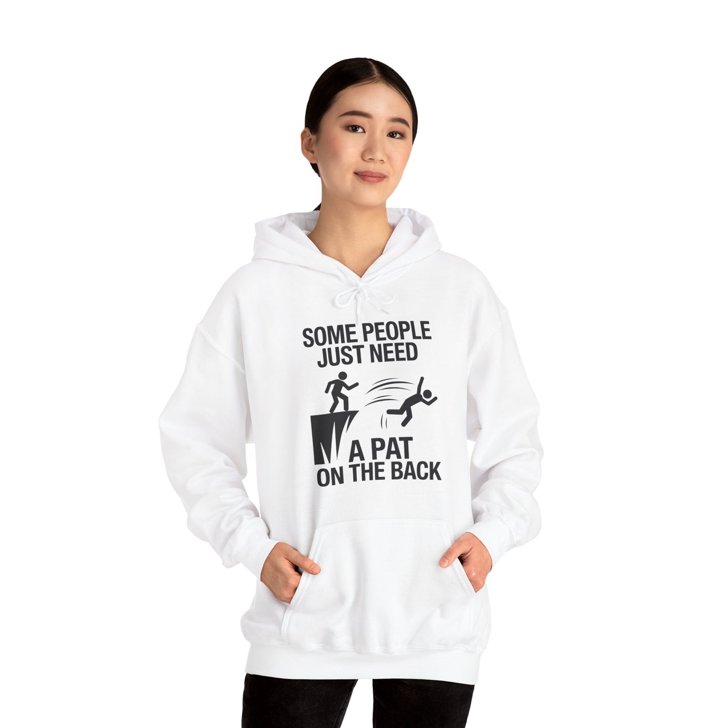 Funny Pat On The Back Adult Sarcastic Design Hoodie