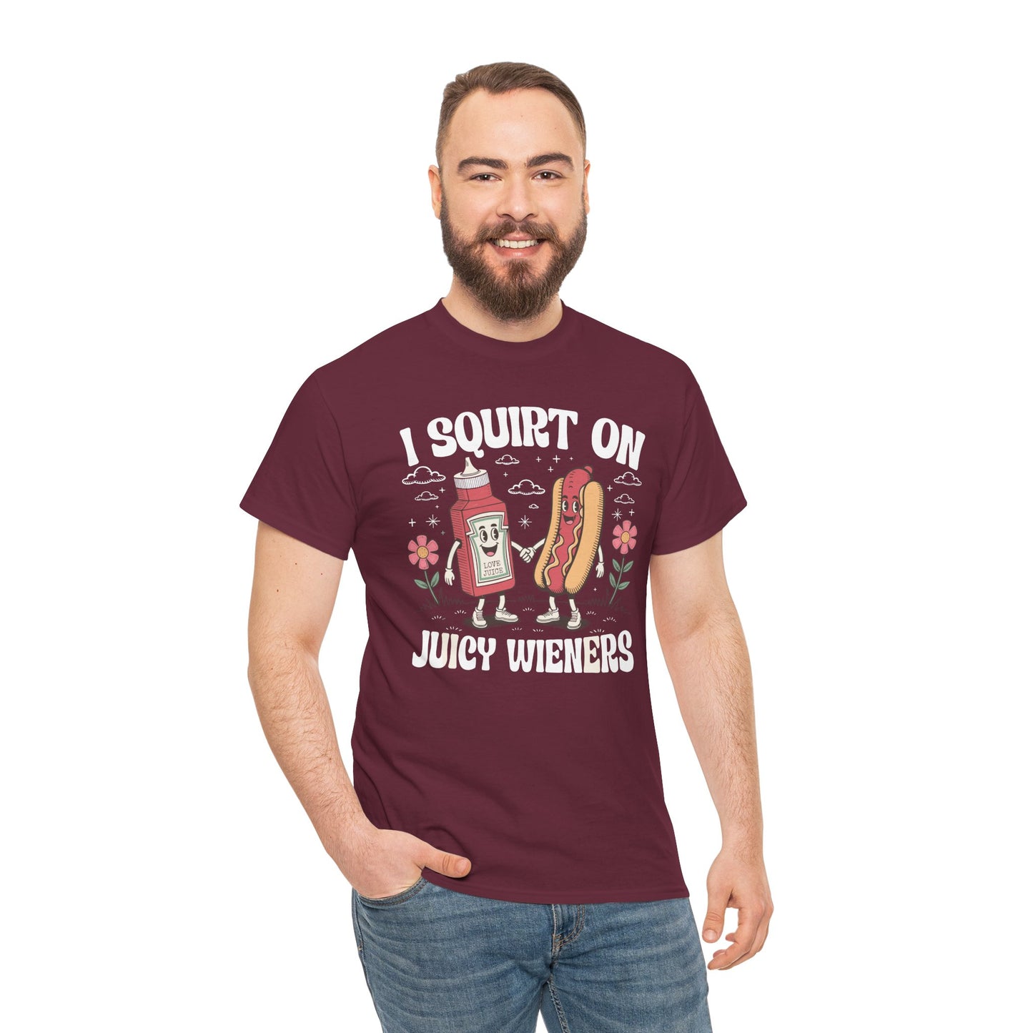 Its A Bad Day To Be A Hot Dog Funny meme Hotdog usa flag Men Women T-Shirt