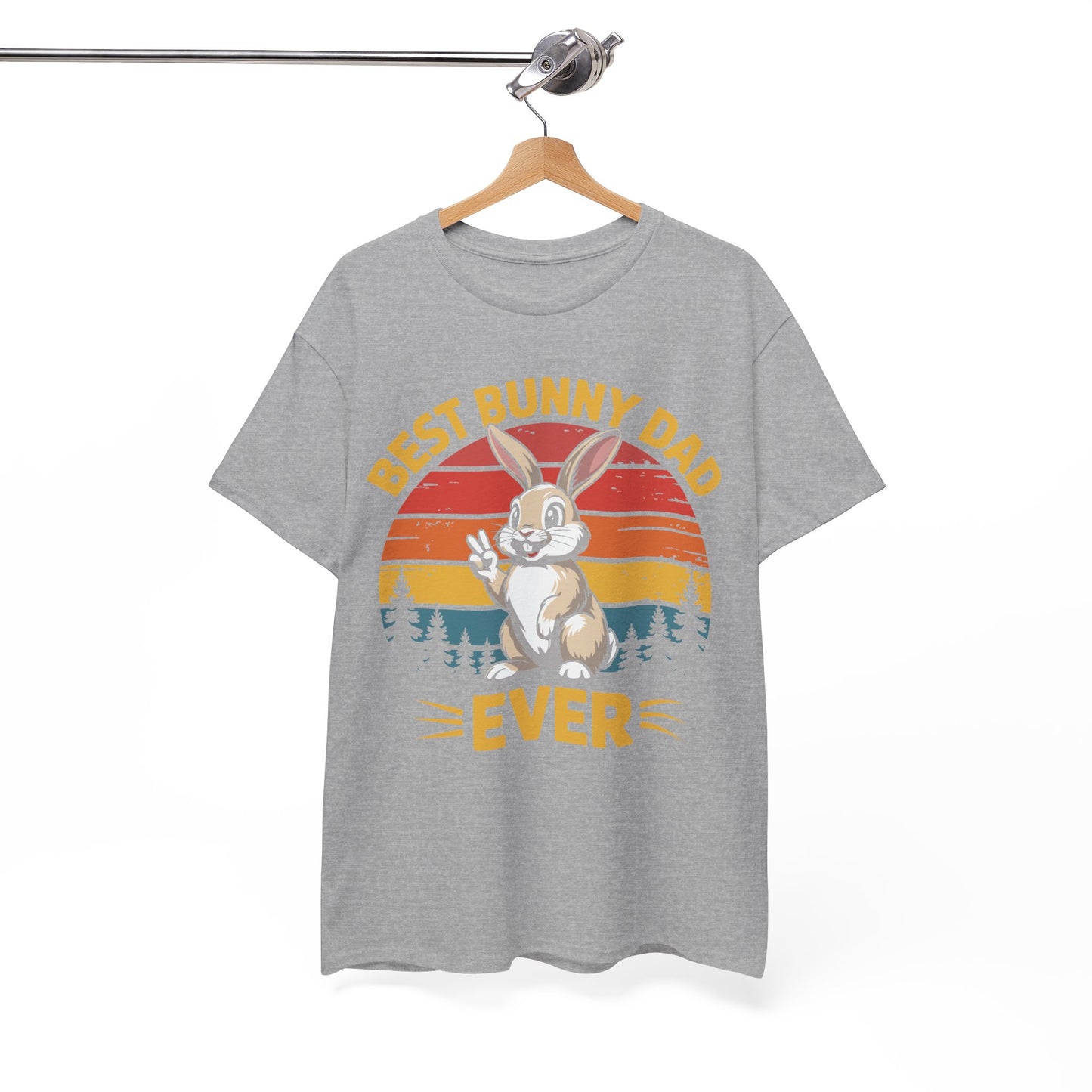 Best Bunny Dad Ever Funny Rabbit Lover Dad Gift T-Shirt for Pet Owners