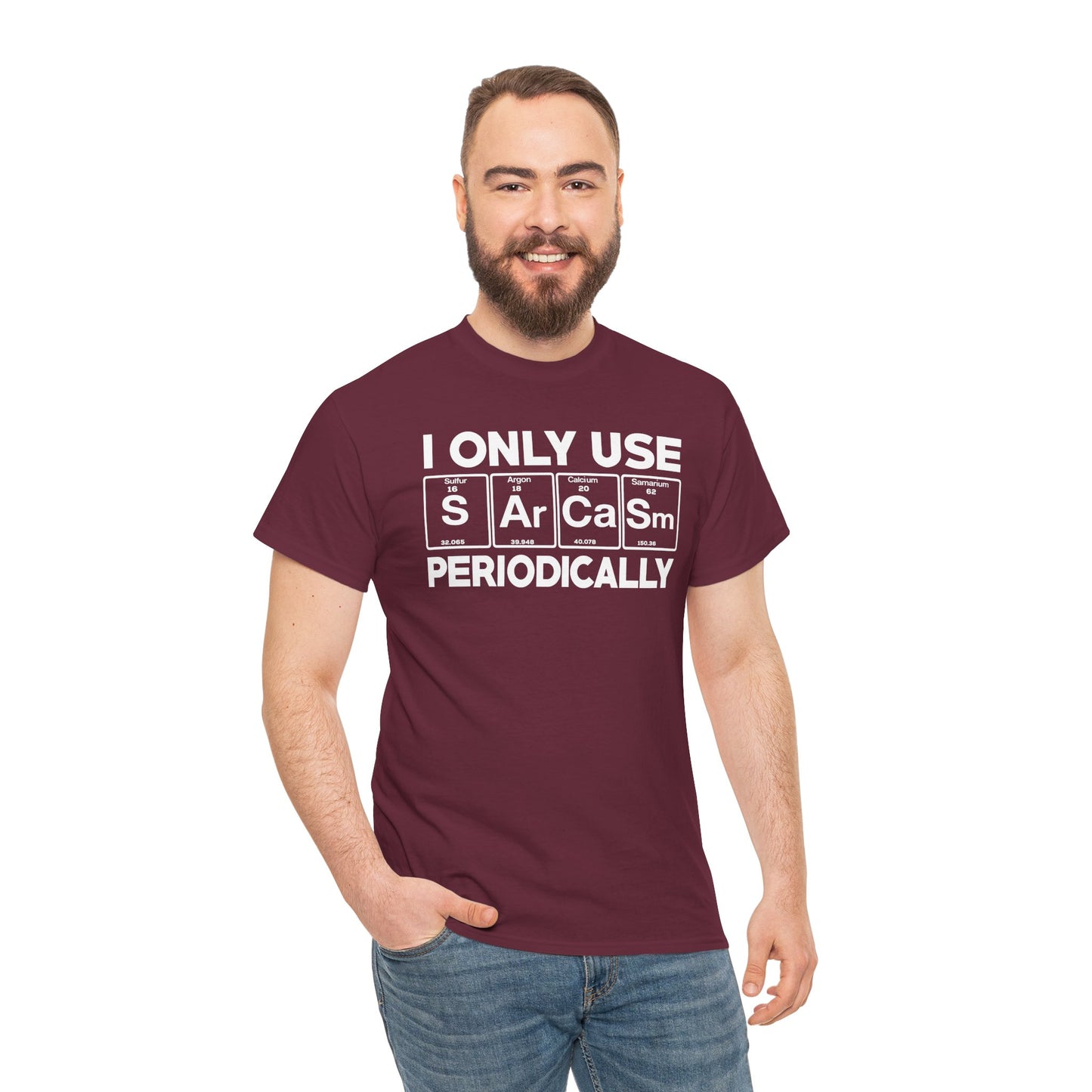 Sarcasm Periodic Table Element Weird Science Joke Gift T-Shirt