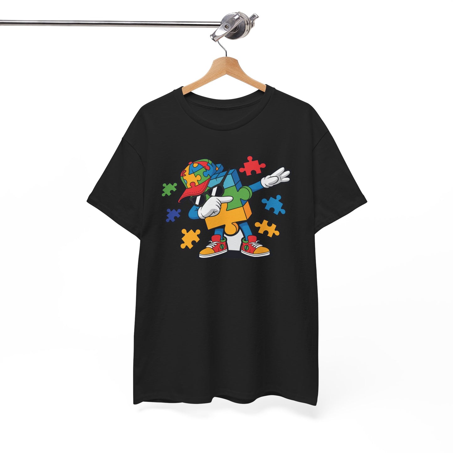 Dabbing Puzzle Autism Awareness T-Shirt