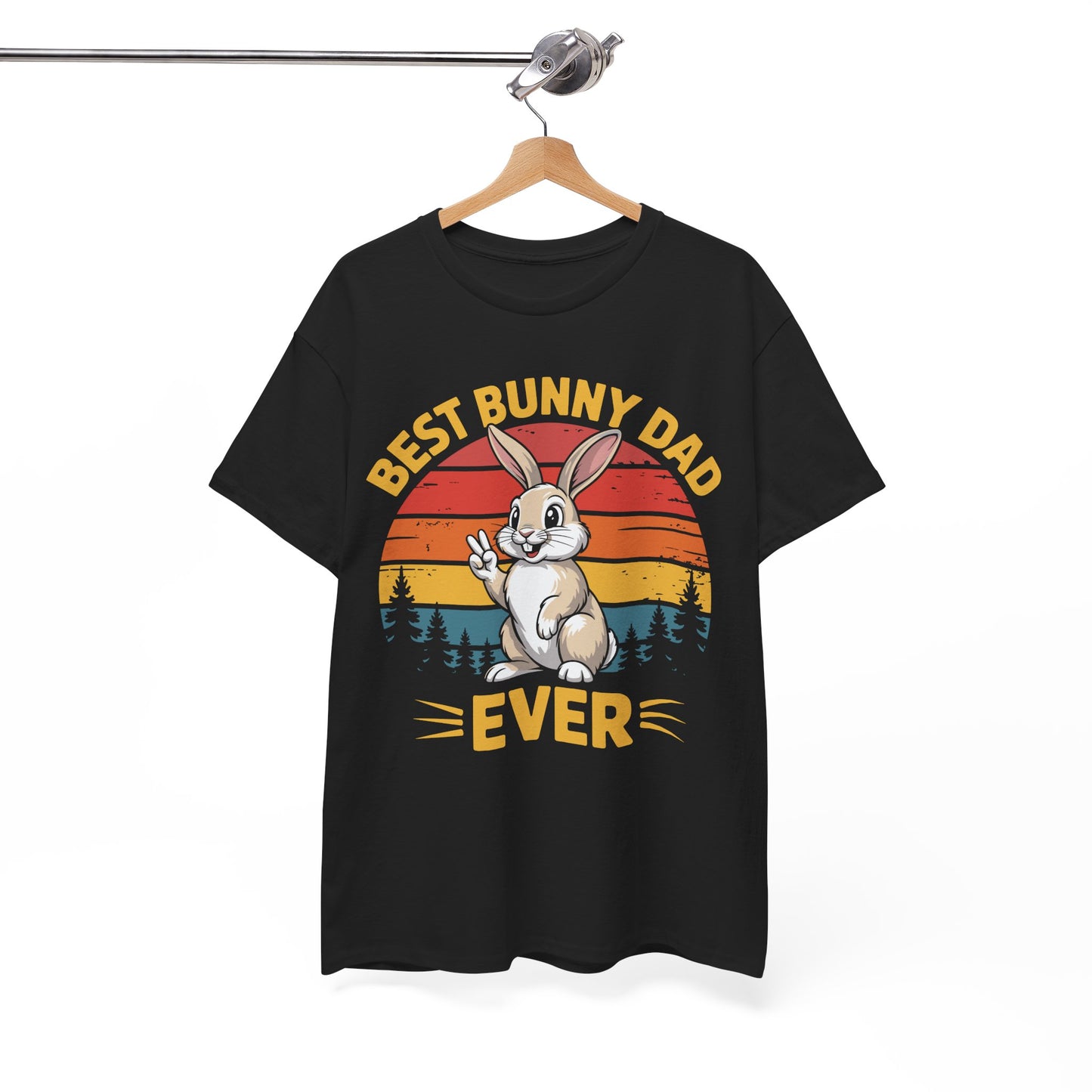Best Bunny Dad Ever Funny Rabbit Lover Dad Gift T-Shirt for Pet Owners