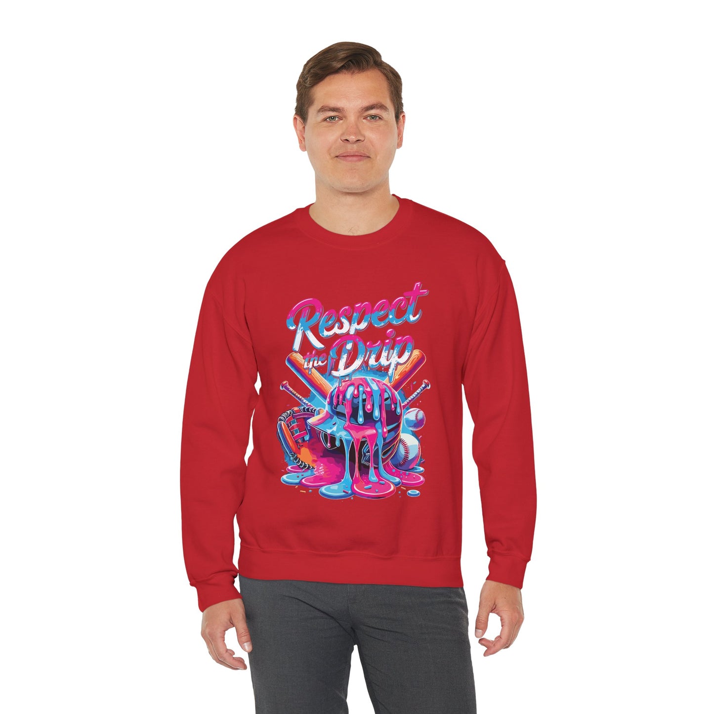 Baseball Drip For Boys Ice Cream Respect The Drip Baseball Sweatshirt