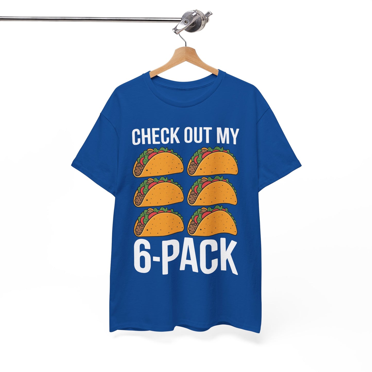 Funny 6 Pack Fitness Taco Mexican Gym Top for Taco Lovers T-Shirt