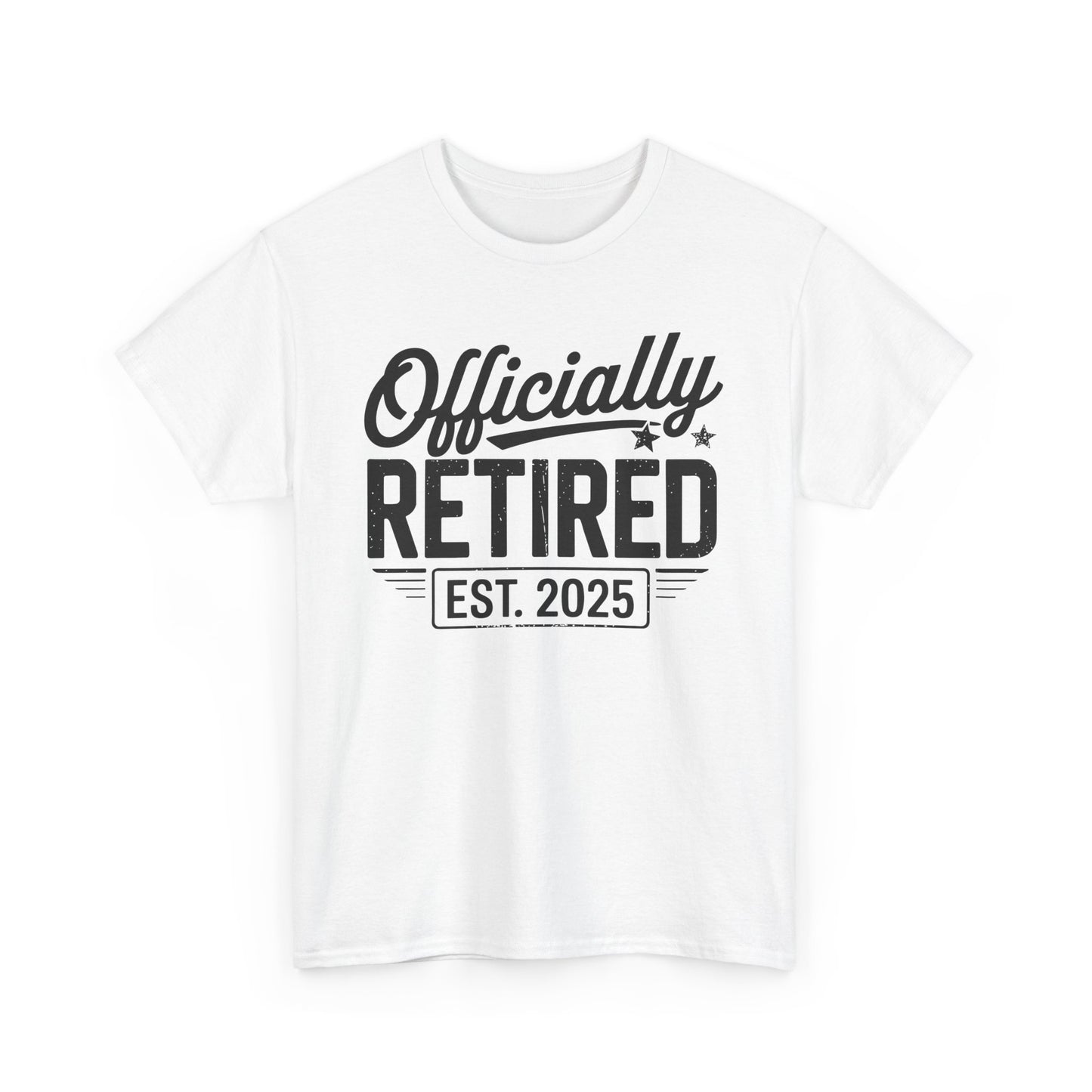 Funny Retirement 2025 Officially Retired Vintage Humor T-Shirt