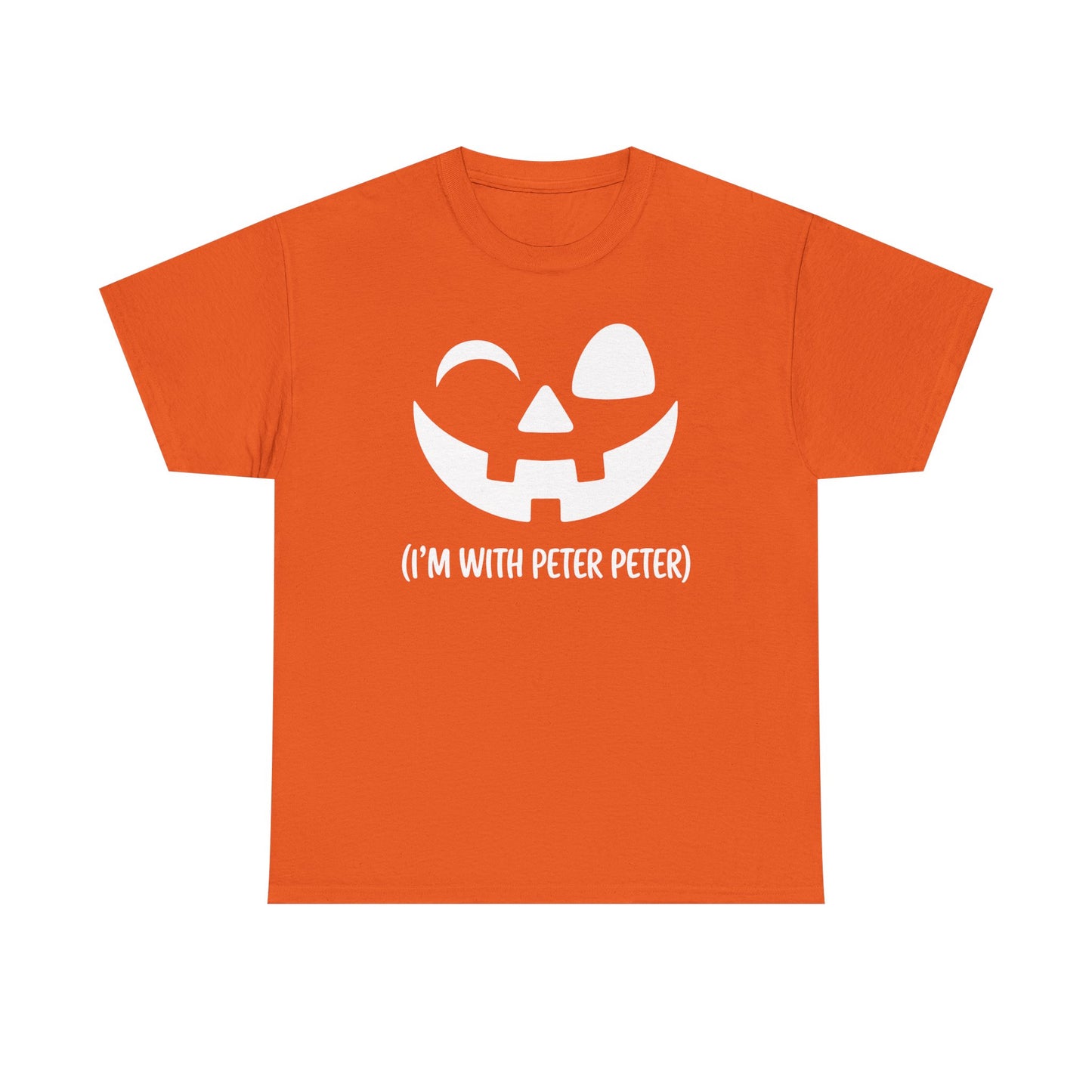 Im With Peter Couple Halloween Adult Eater Pumpkin T-Shirt