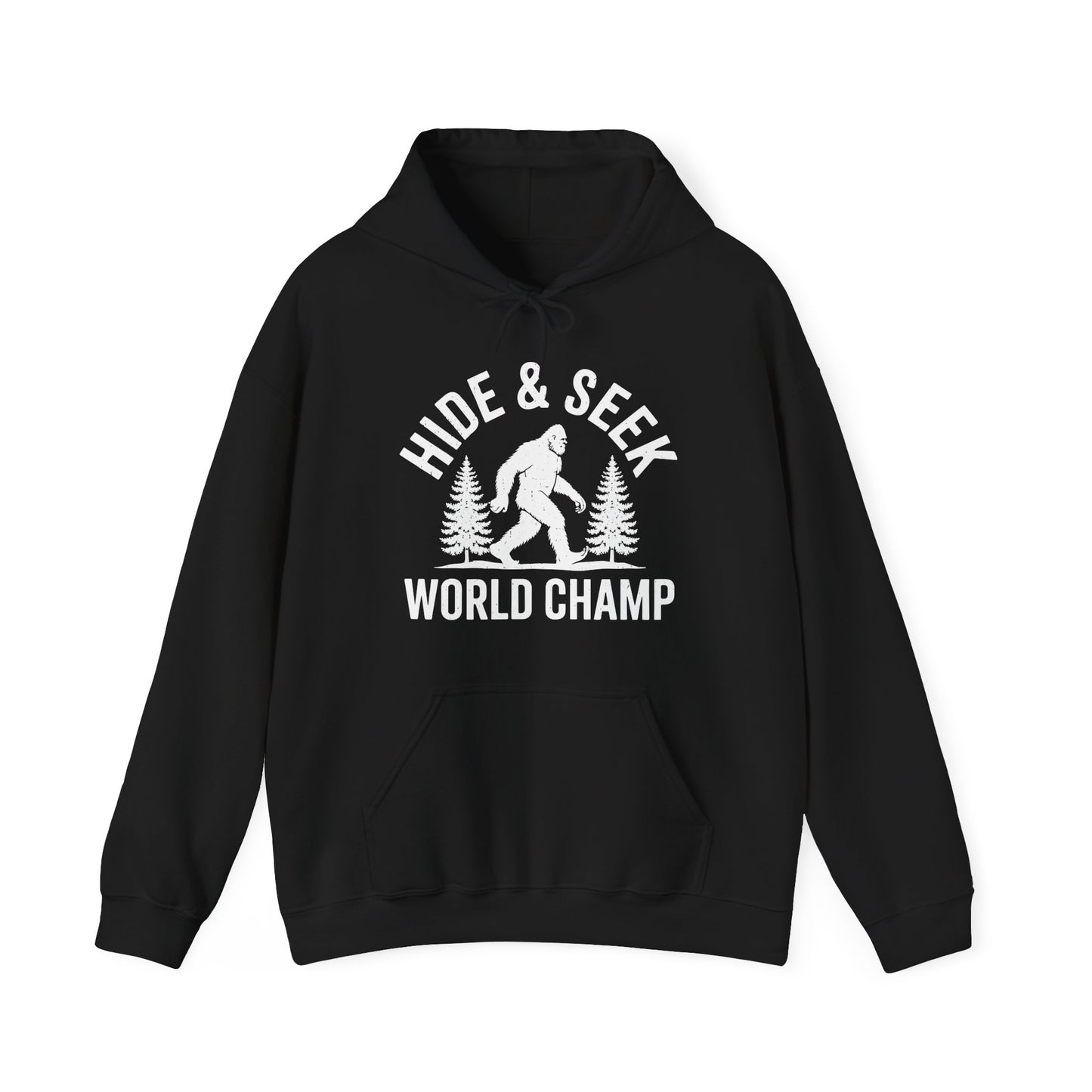 Bigfoot Hide And Seek World Champion Sasquatch Retro Vintage Hoodie