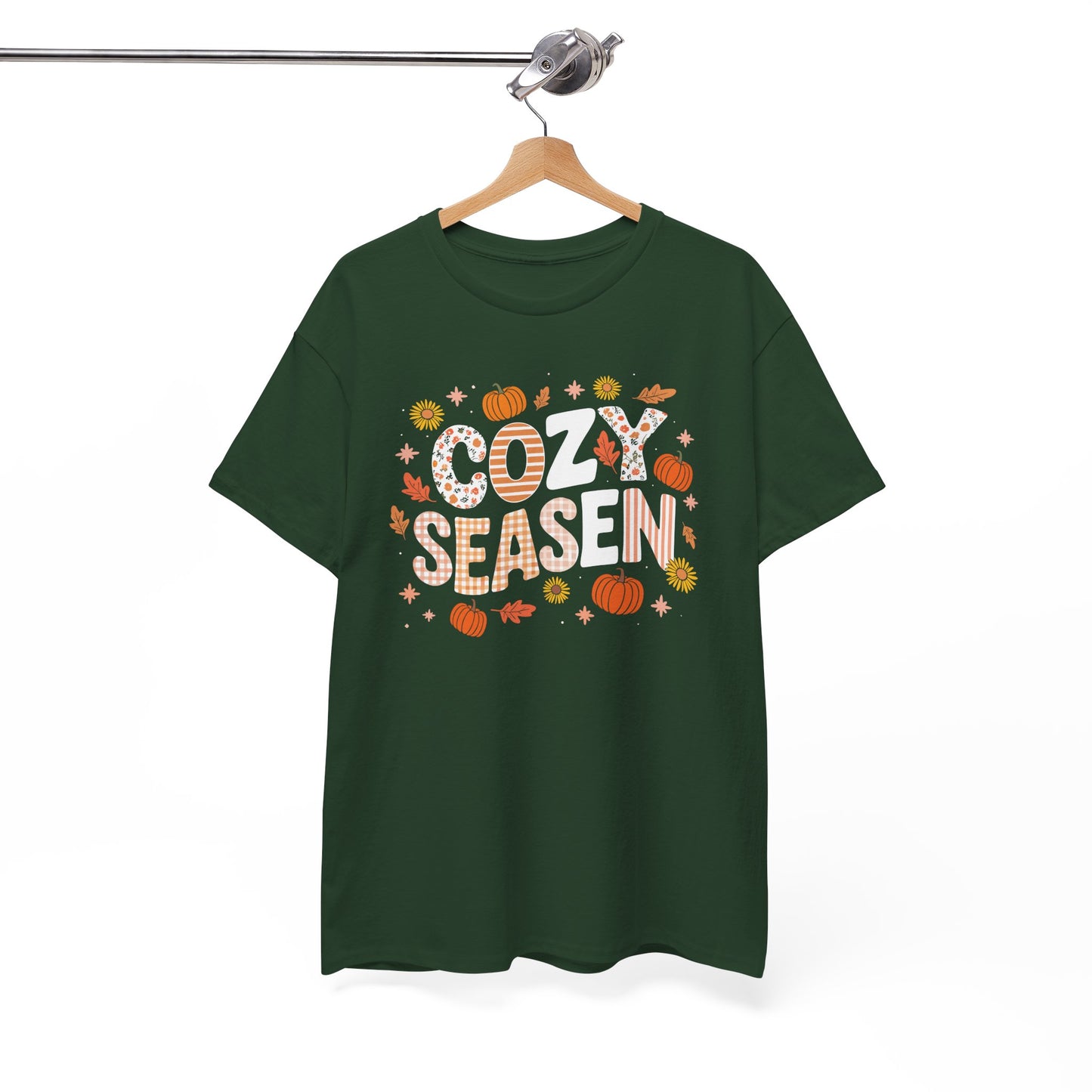Cozy Season Autumn Fall Vibes Halloween Thanksgiving Pumpkin T-Shirt