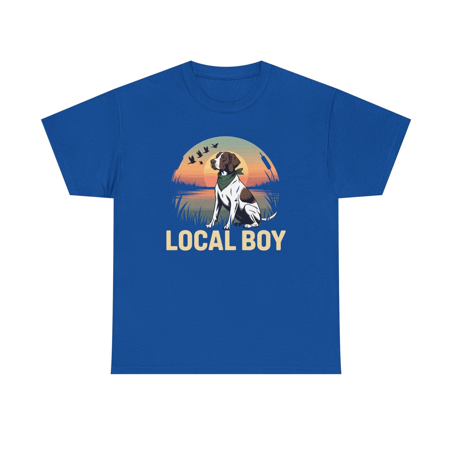 Local Boy Hunting Dog Vintage Sunset Hunting Season T-Shirt
