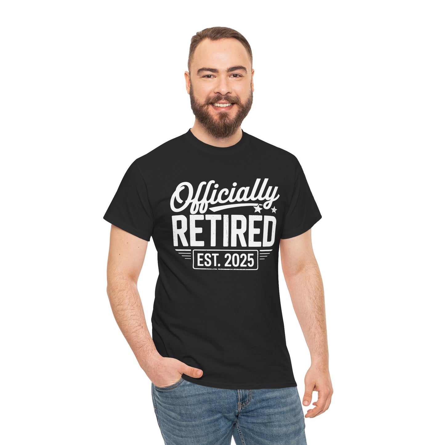 Funny Retirement 2025 Officially Retired Vintage Humor T-Shirt
