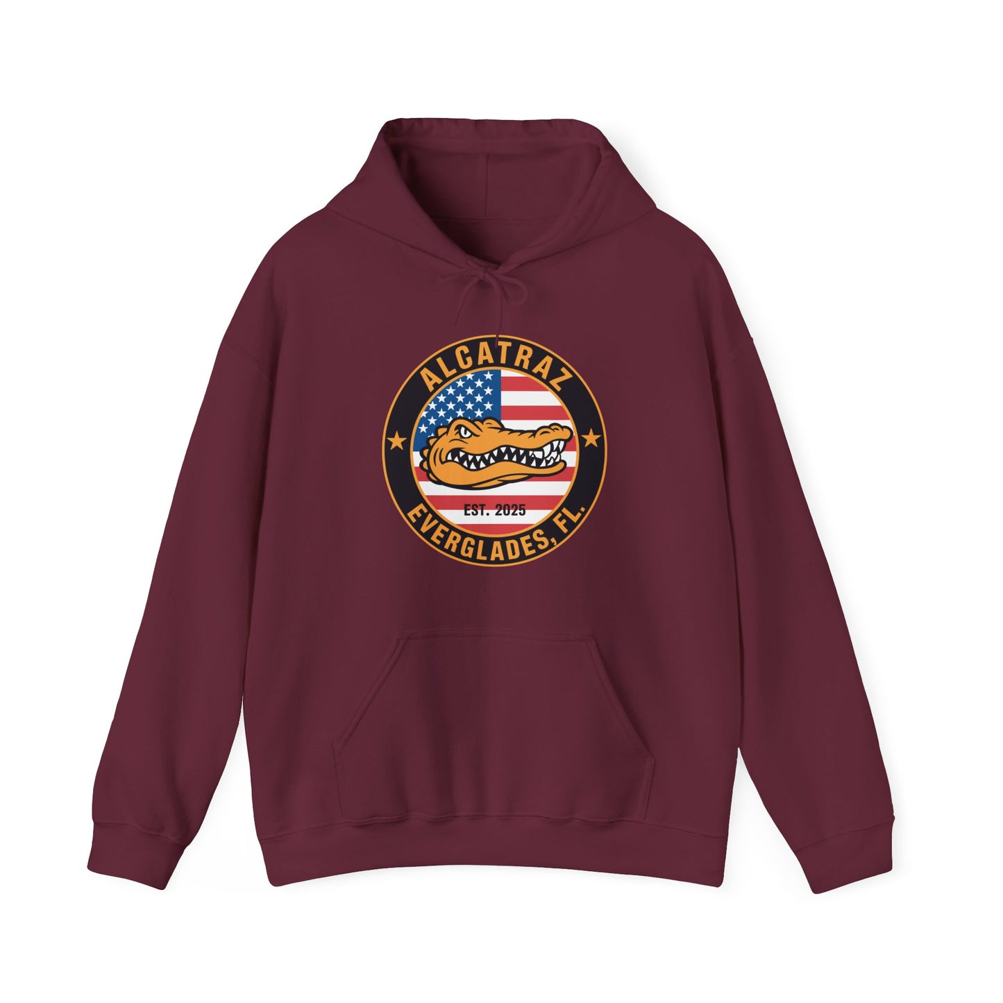 Retro Alcatraz Everglades FL EST 2025 Hoodie