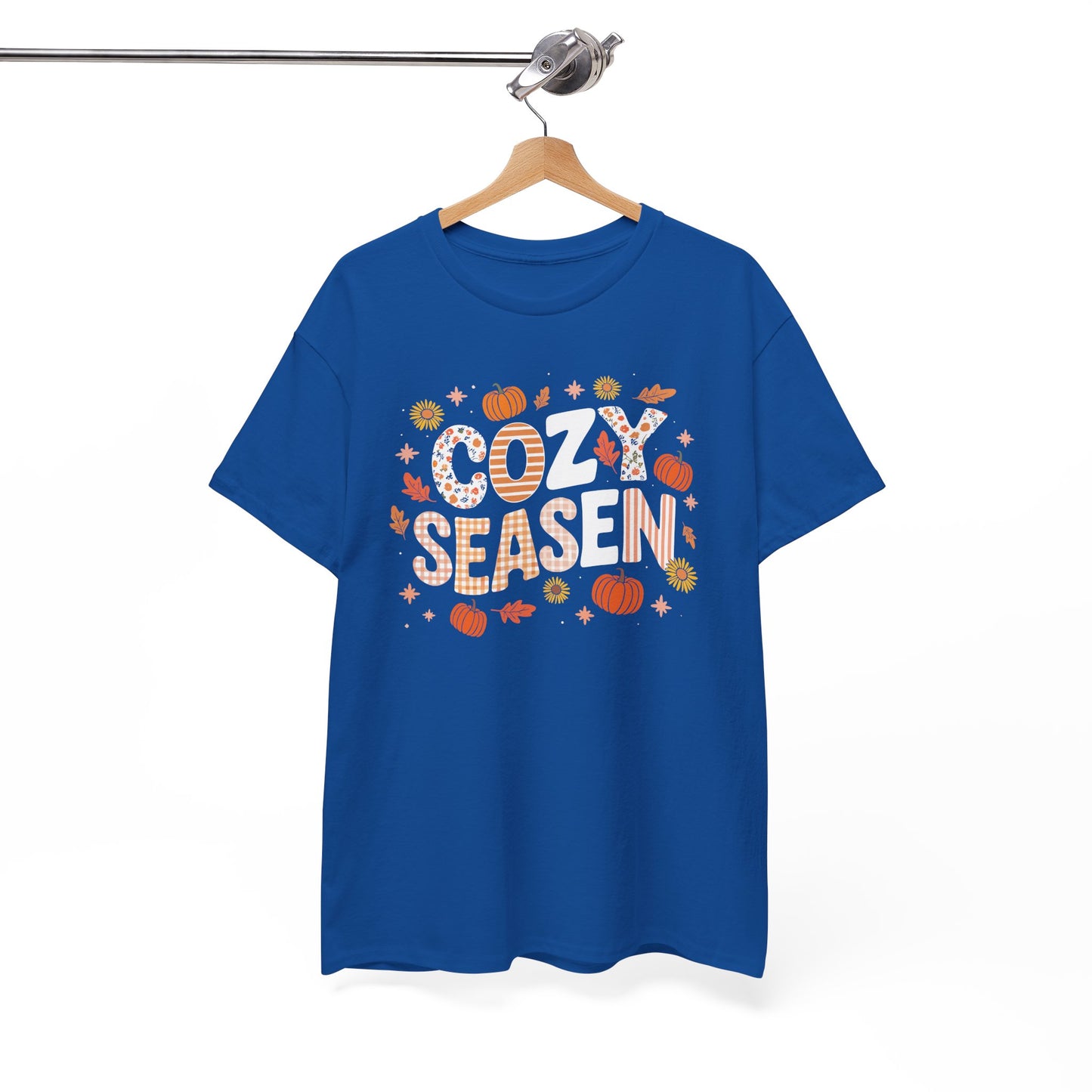 Cozy Season Autumn Fall Vibes Halloween Thanksgiving Pumpkin T-Shirt