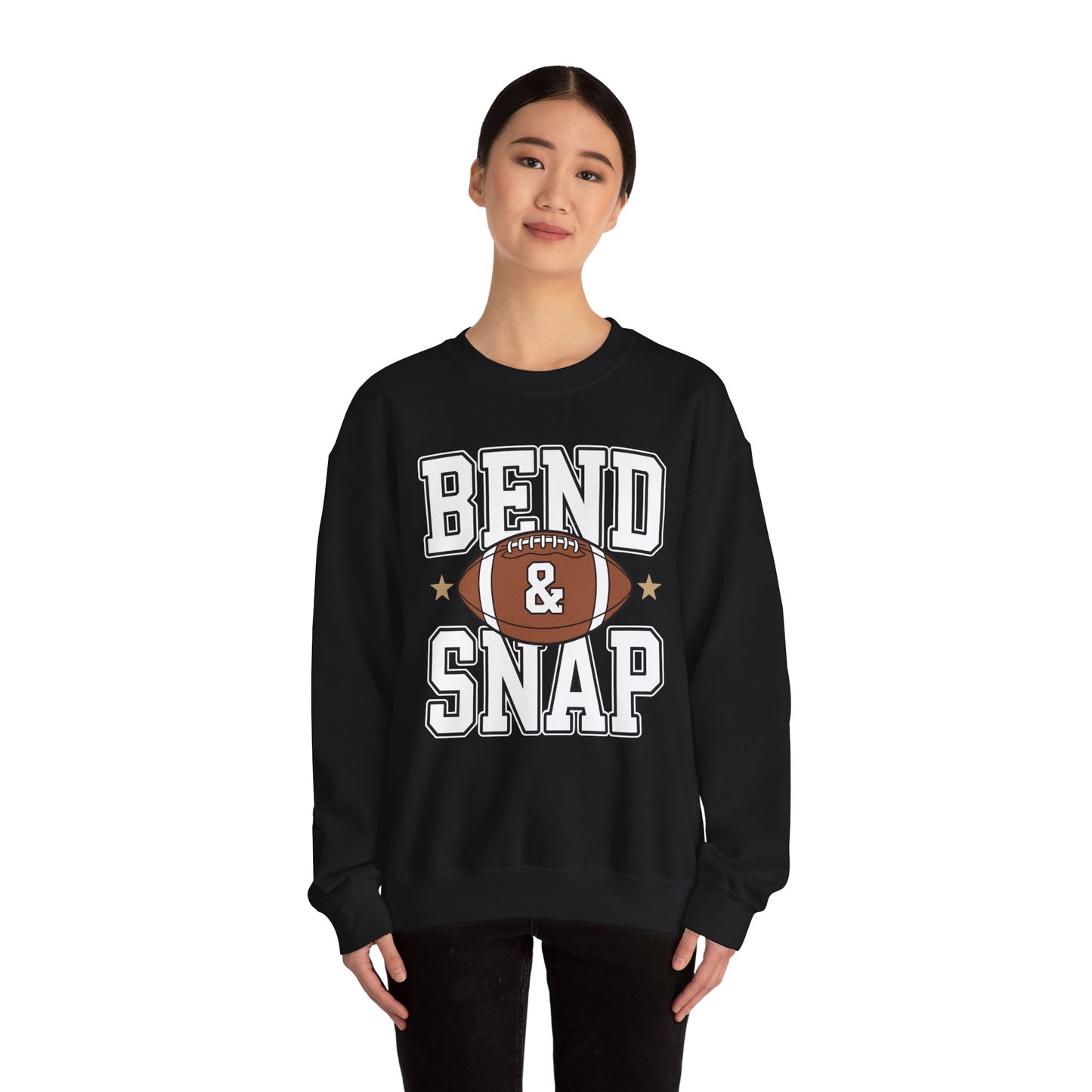 Funny Game Day Touchdown Season Cute Bend and Snap Football Sweatshirt