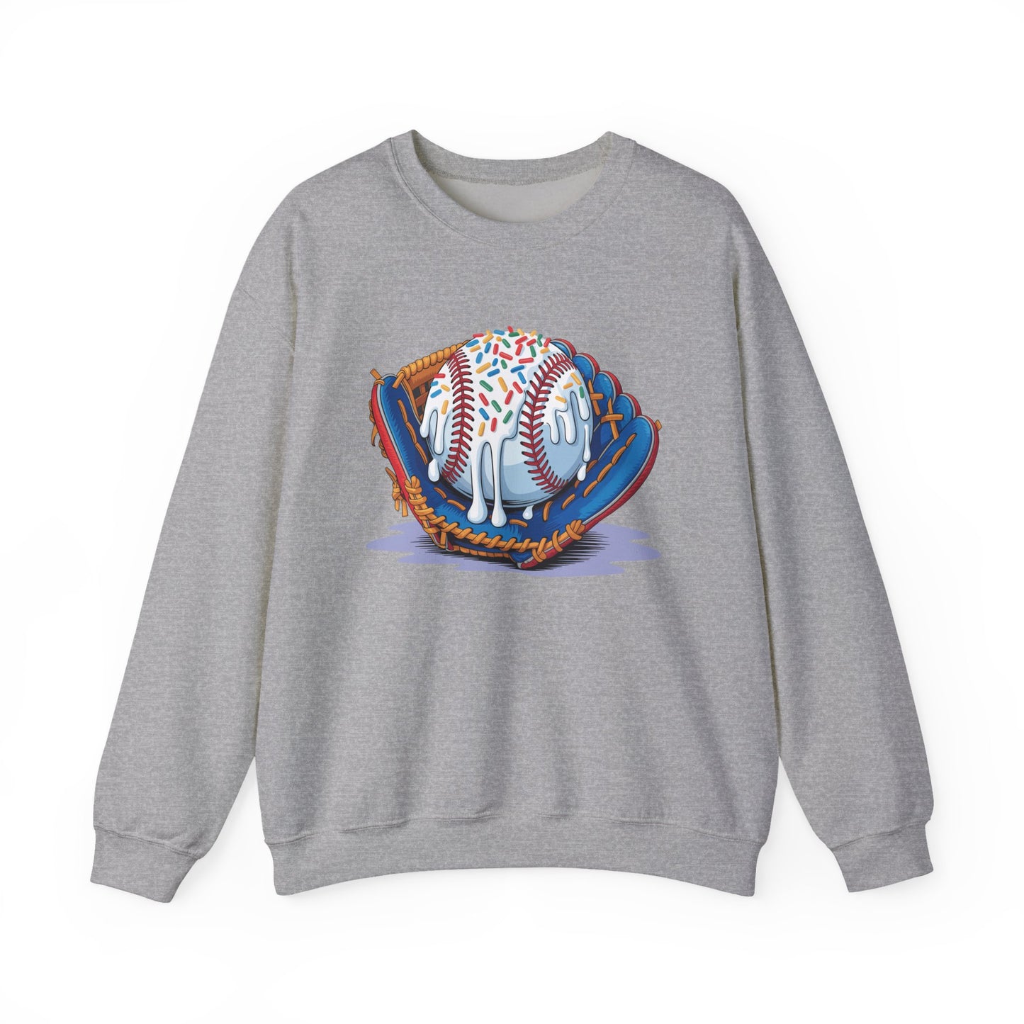 Baseball Drip Ice Cream Sprinkles Baseball Glove Sweatshirt