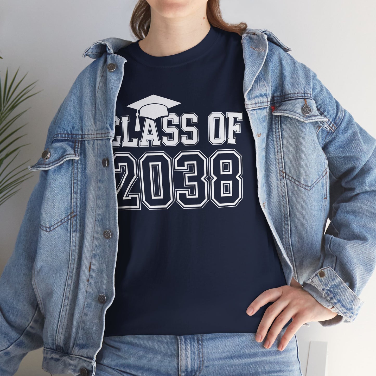 Class of 2038 Grow With Me Funny Kindergarten Back To School T-Shirt
