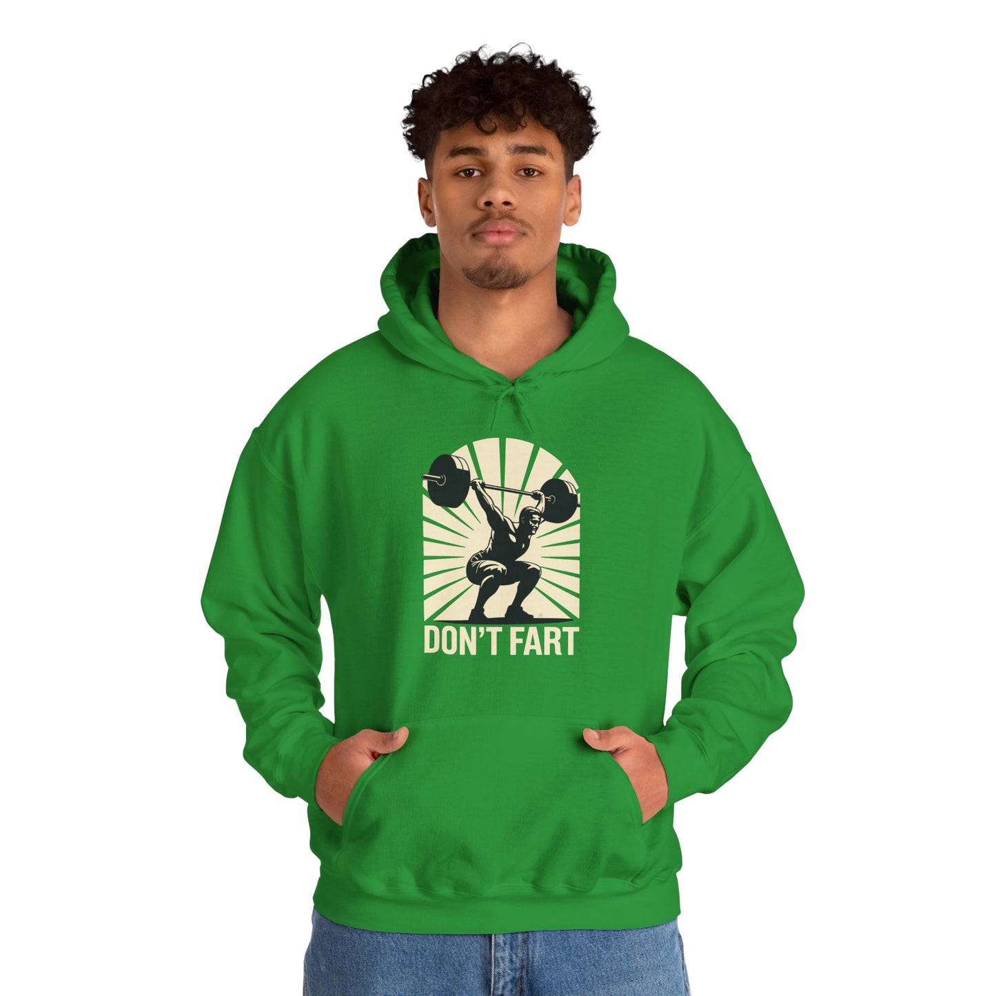Don't Fart Fitness Gym Workout Weights Squat Humor Hoodie